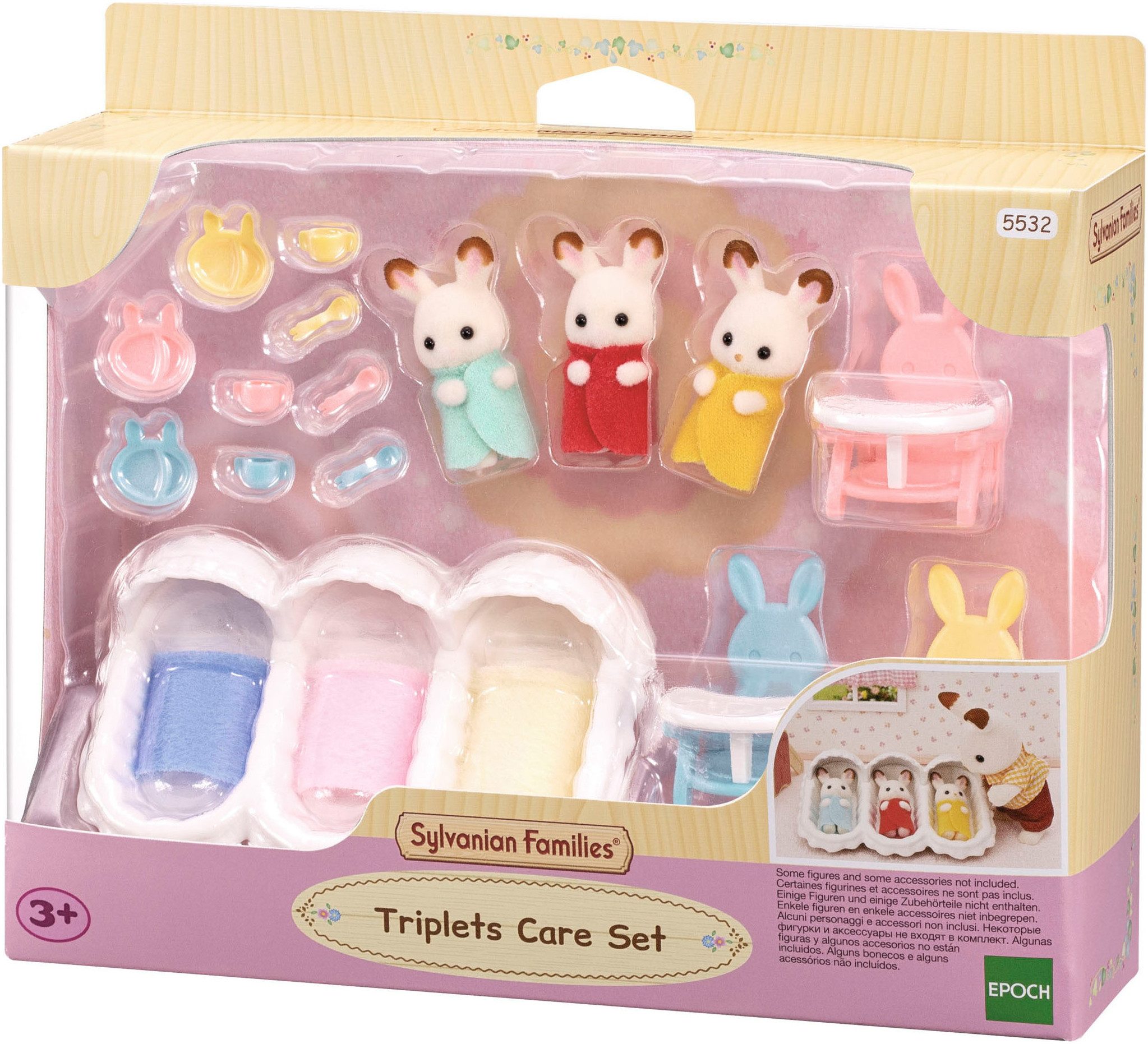 Sylvanian Families Spielfigur Erstausstattung für Drillinge (5532)
