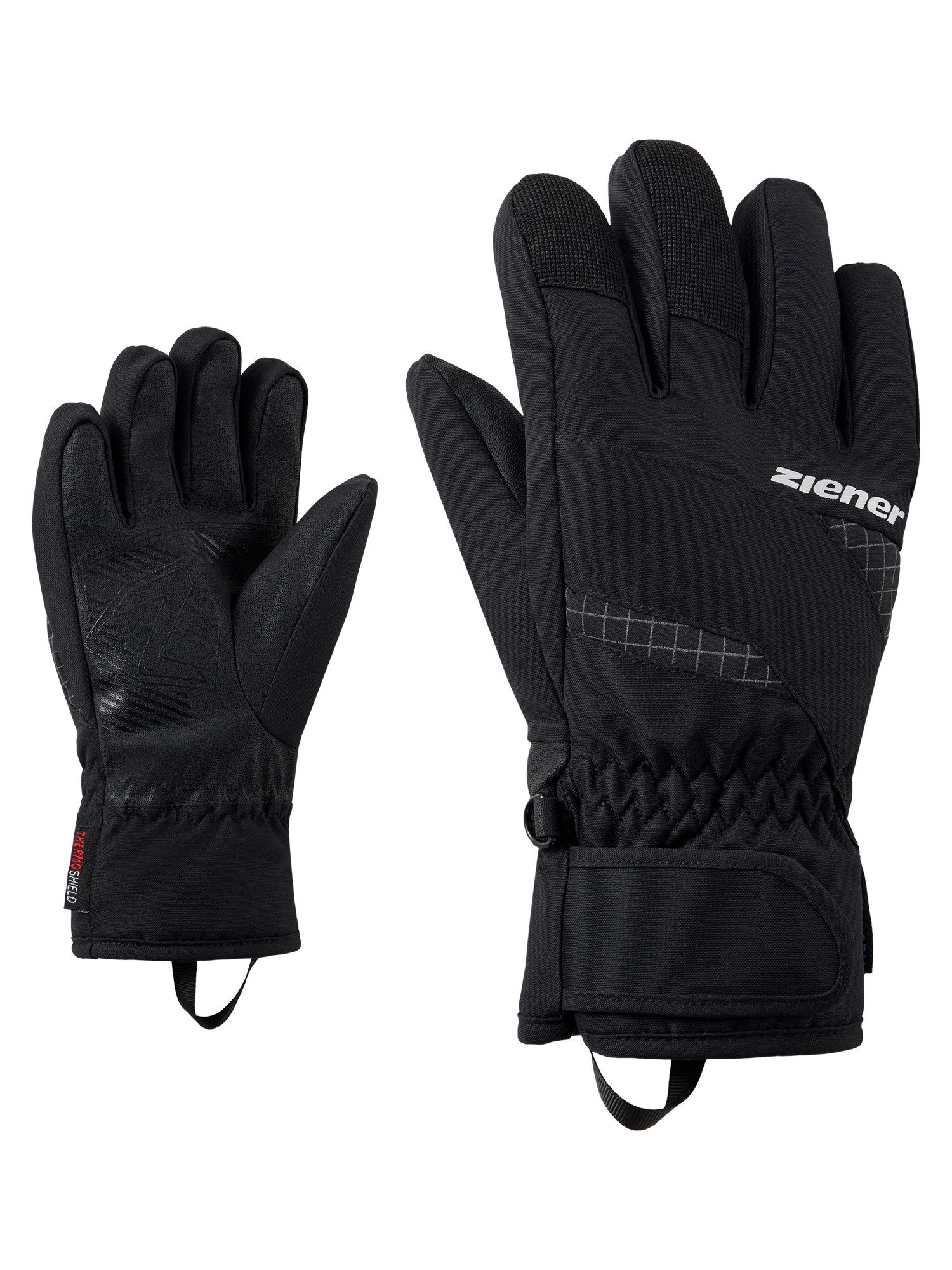 Ziener Skihandschuhe LUUKI-Z AQUASHIELD® JUNIOR wasserdicht, winddicht, atmungsaktiv, warmes Fleece Futter