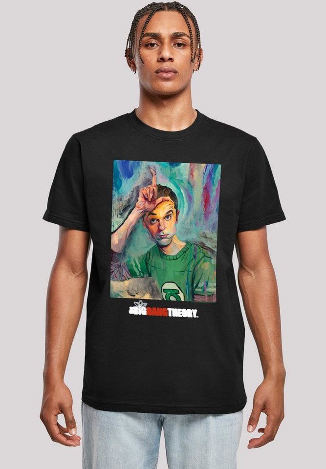 F4NT4STIC T-Shirt Big Bang Theory TV Serie Sheldon Loser Painting Herren,Premium  Merch,Regular-Fit,Basic,Bedruckt