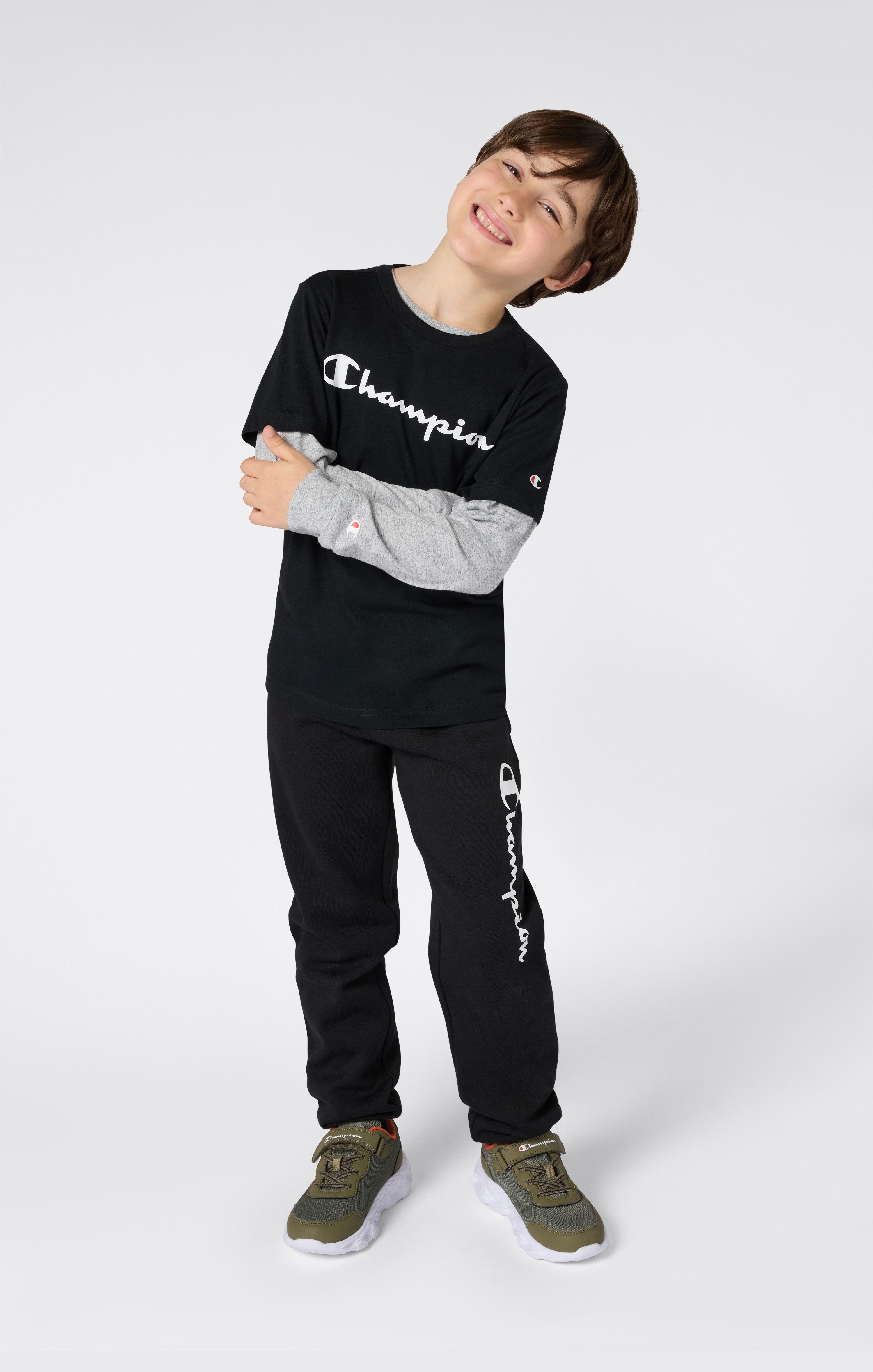Champion T-Shirt SPORTWEAR T-SHIRT Standard Fit Kurzarm, für Kinder, aus Baumwolle, Standard Fit