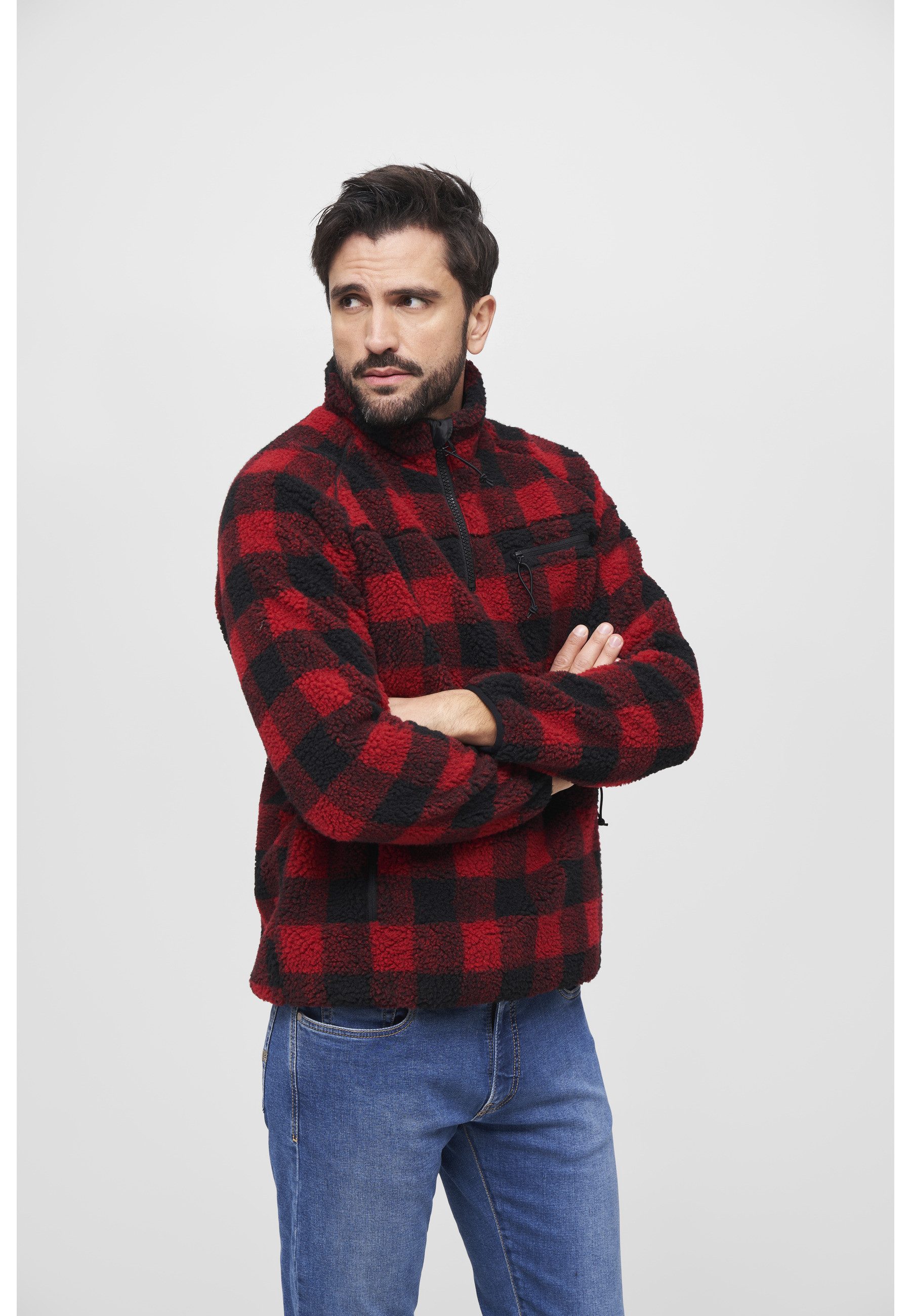 Brandit Kapuzenpullover Brandit Herren Teddyfleece Troyer (1-tlg)