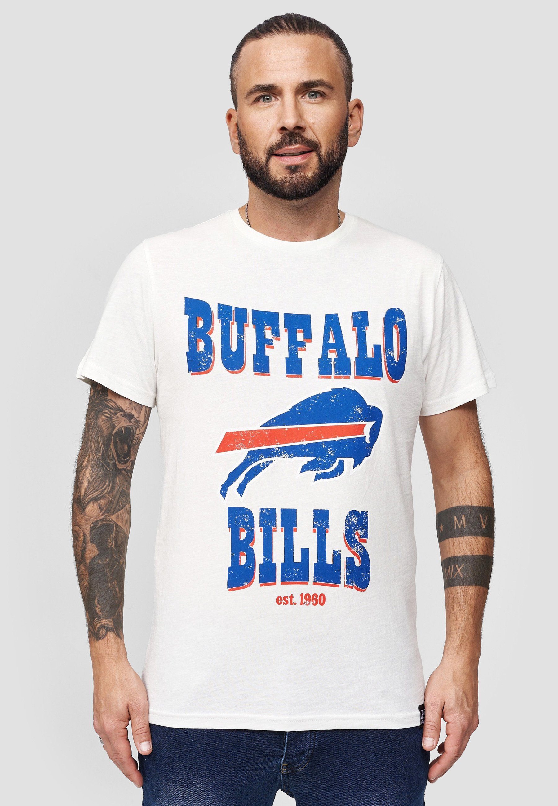 Recovered T-Shirt NFL Bills GOTS zertifizierte Bio-Baumwolle