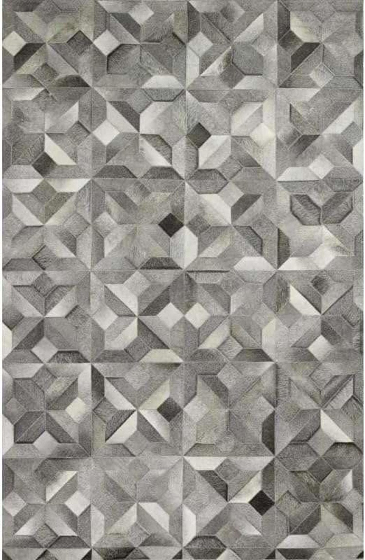 Ready Rugs Lederteppich Leder-Patchwork-Teppichkollektion