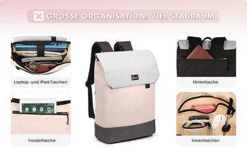LOVEVOOK Rucksack Elegant Daypack Wasserdichter Tagesrucksack mit Laptopfach 15,6 Zoll, Anti Diebstahl Tasche für Ausflüge, Uni, Schule u. Büro