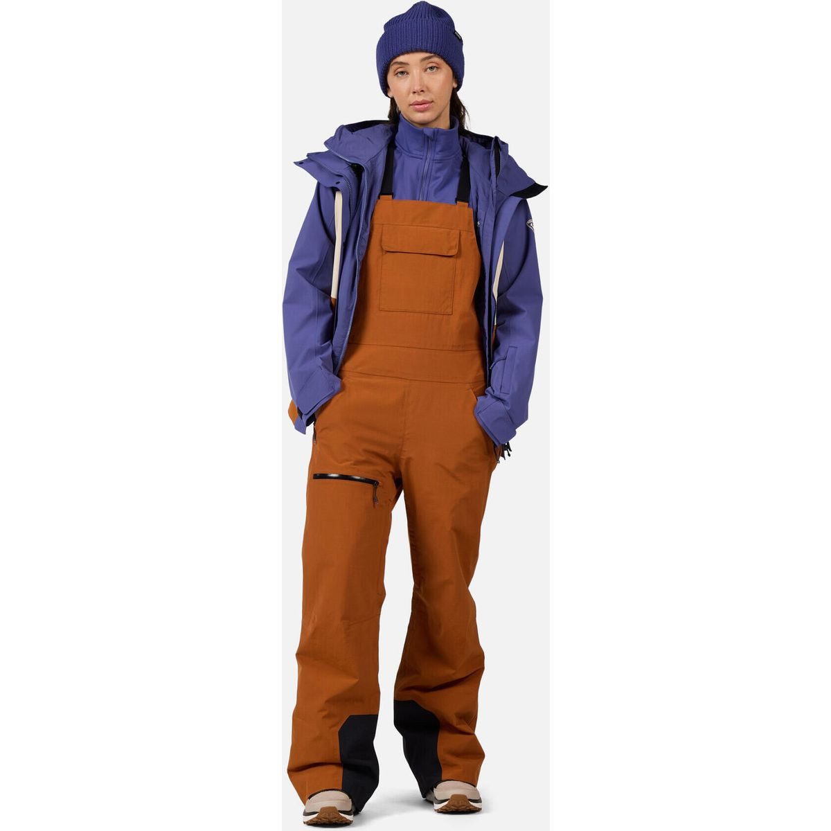 Rossignol Skihose W Outerlimits Insulated Bib Stilvolle, wasserdichte Damen-Latzhose mit recycelter Isolierung