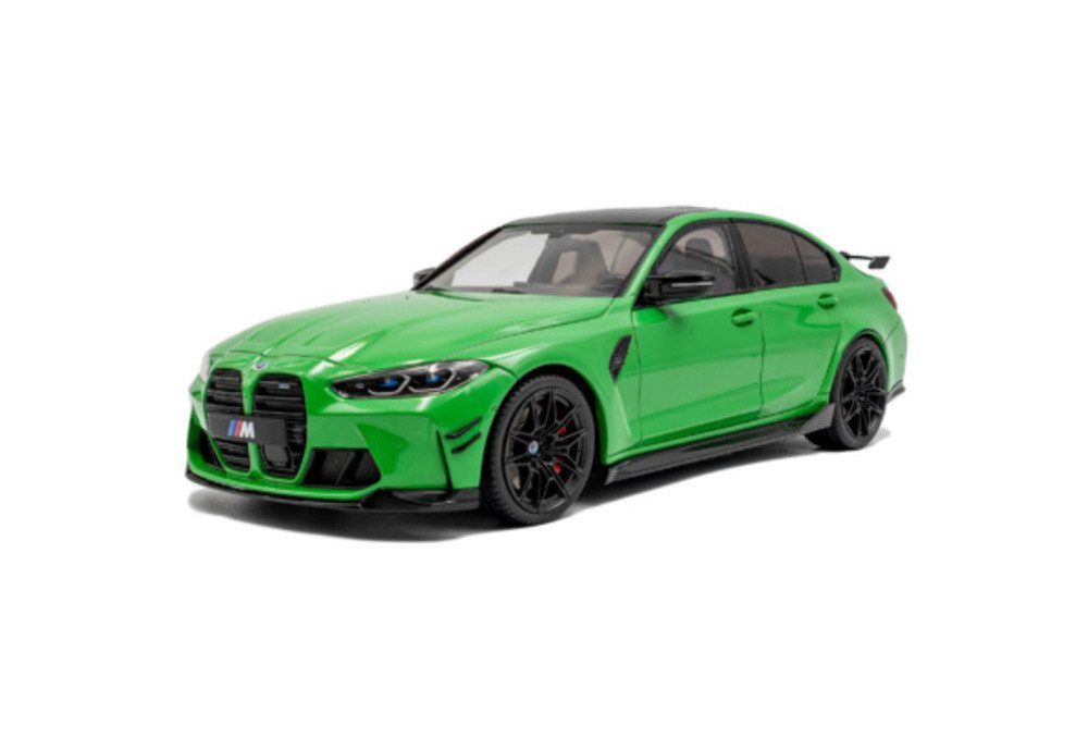 Solido Modellauto BMW M3 (G80) Performance 2024 signal grün, Maßstab 1:18