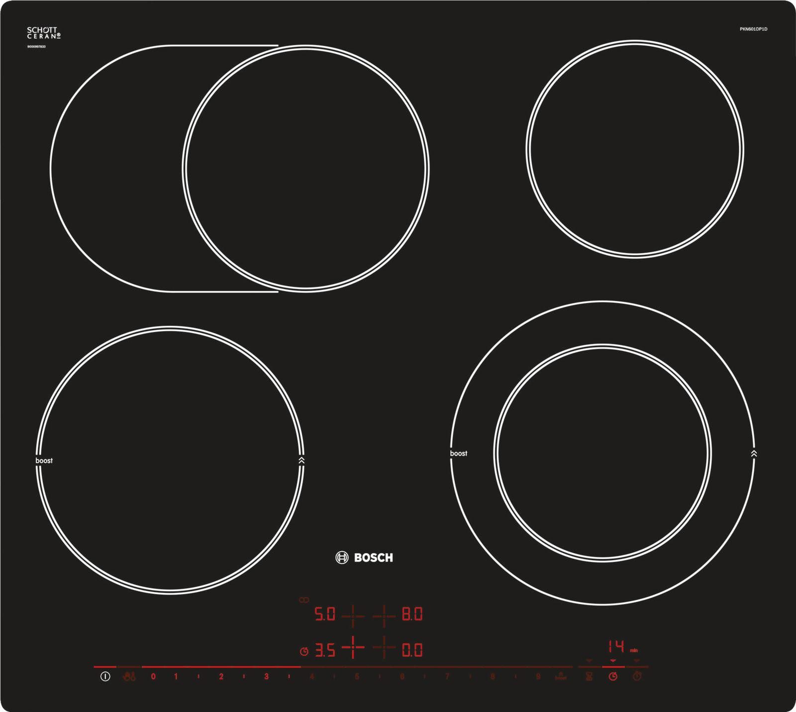 BOSCH Induktions-Kochfeld PKN601DP1D