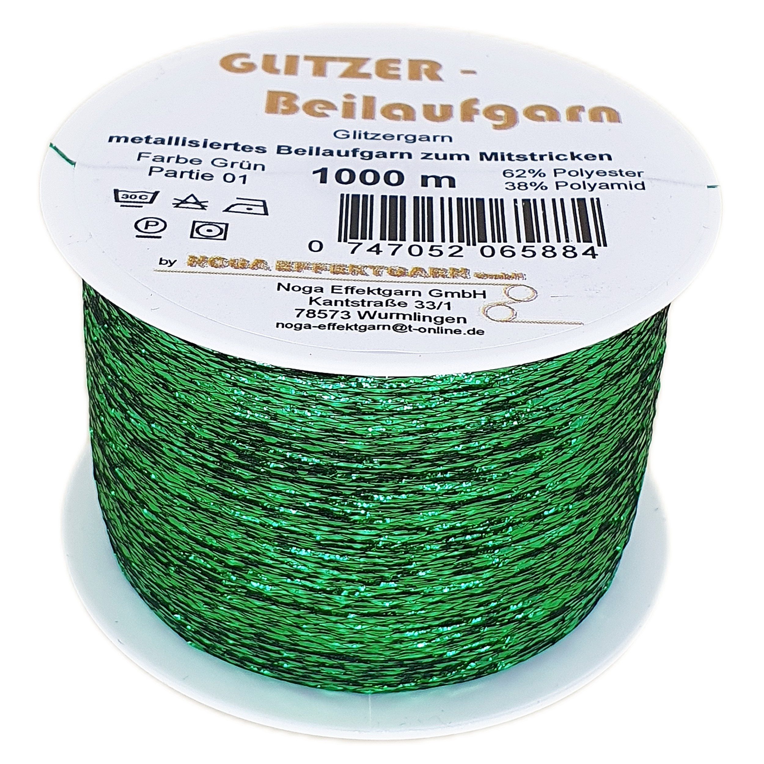 NOGA EFFEKTGARN GmbH Glitzer Beilaufgarn auf 1000 Meter Spule Effektgarn