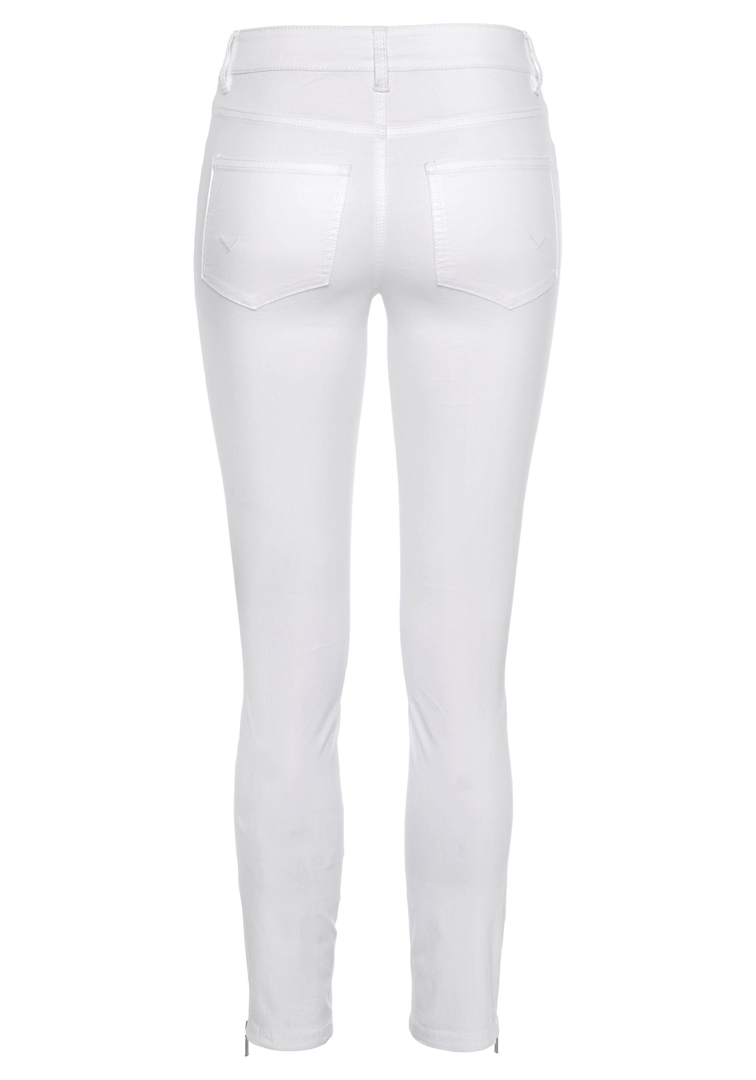 Team weiß Polo Slim-fit-Jeans 5-Pocket-Stil TAILOR TOM im