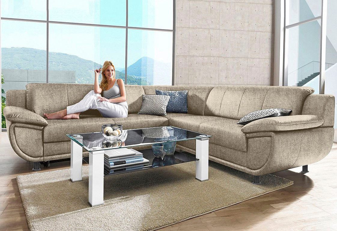 TRENDMANUFAKTUR Ecksofa Rondo wahlweise mit Schlaffunktion, günstig online kaufen