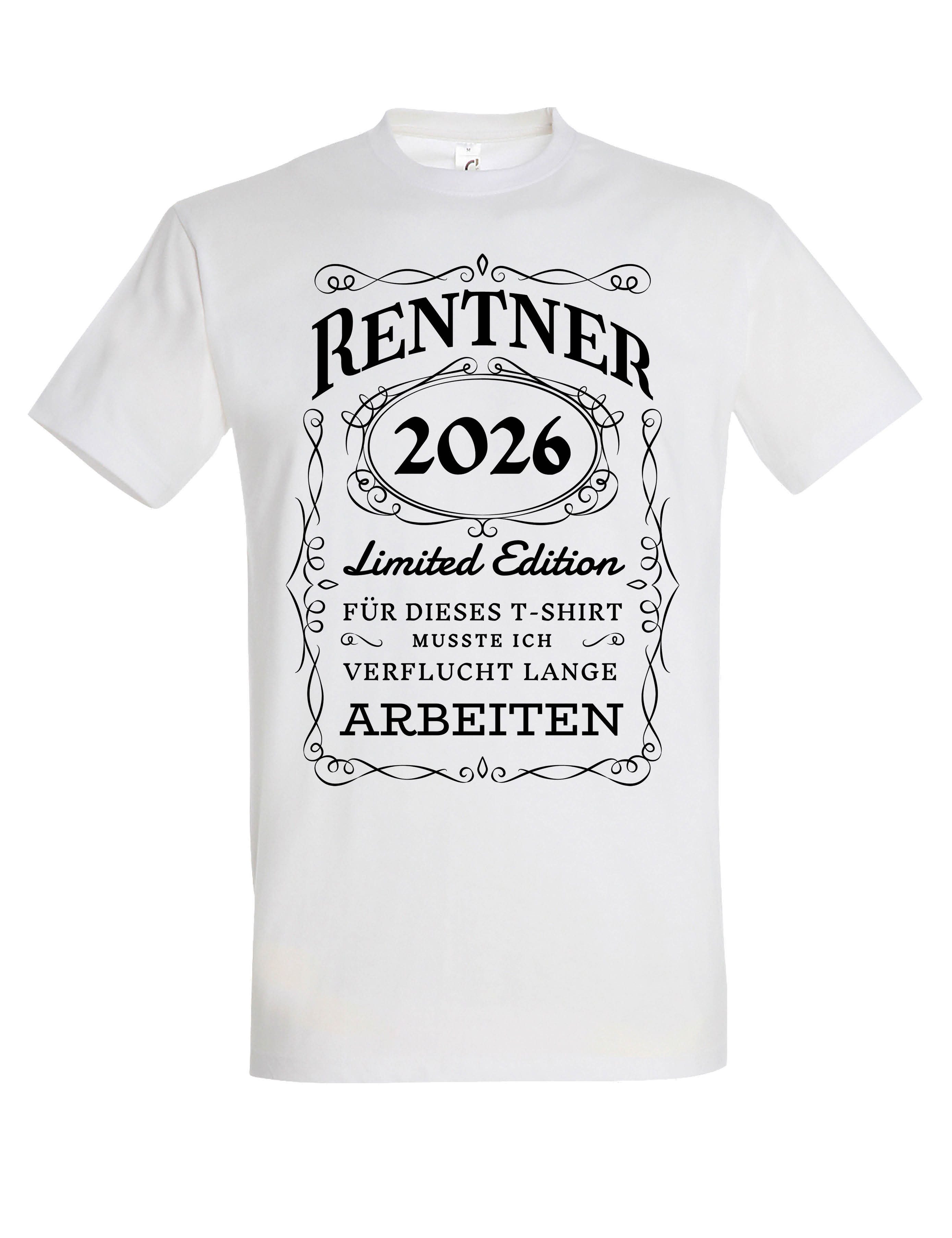 Youth Designz T-Shirt RENTNER 2026 Herren T-Shirt Rente Geschenk mit lustigem Spruch zum Ruhestand