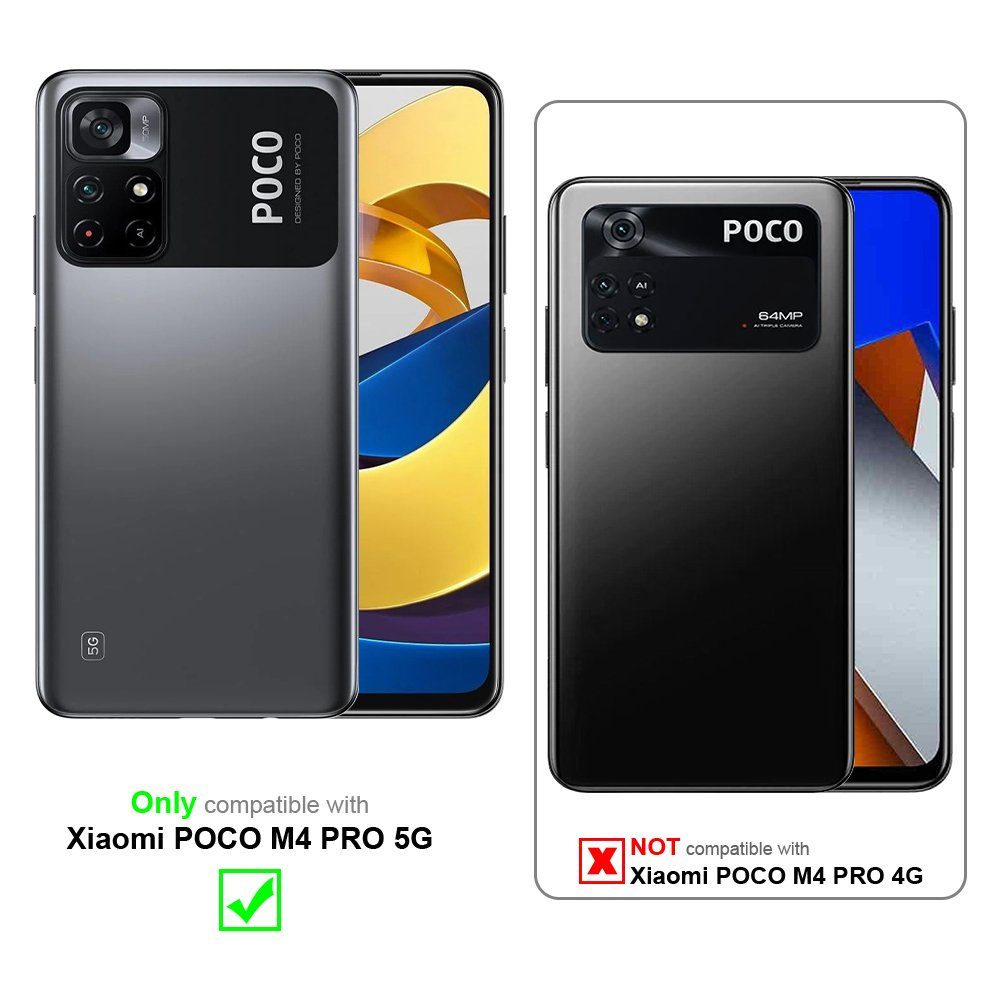 Cadorabo Handyhülle für Xiaomi POCO M4 PRO 5G Hülle Xiaomi POCO M4 PRO 5G, Flexible Hülle TPU Silikon Schutzhülle Back Cover Case