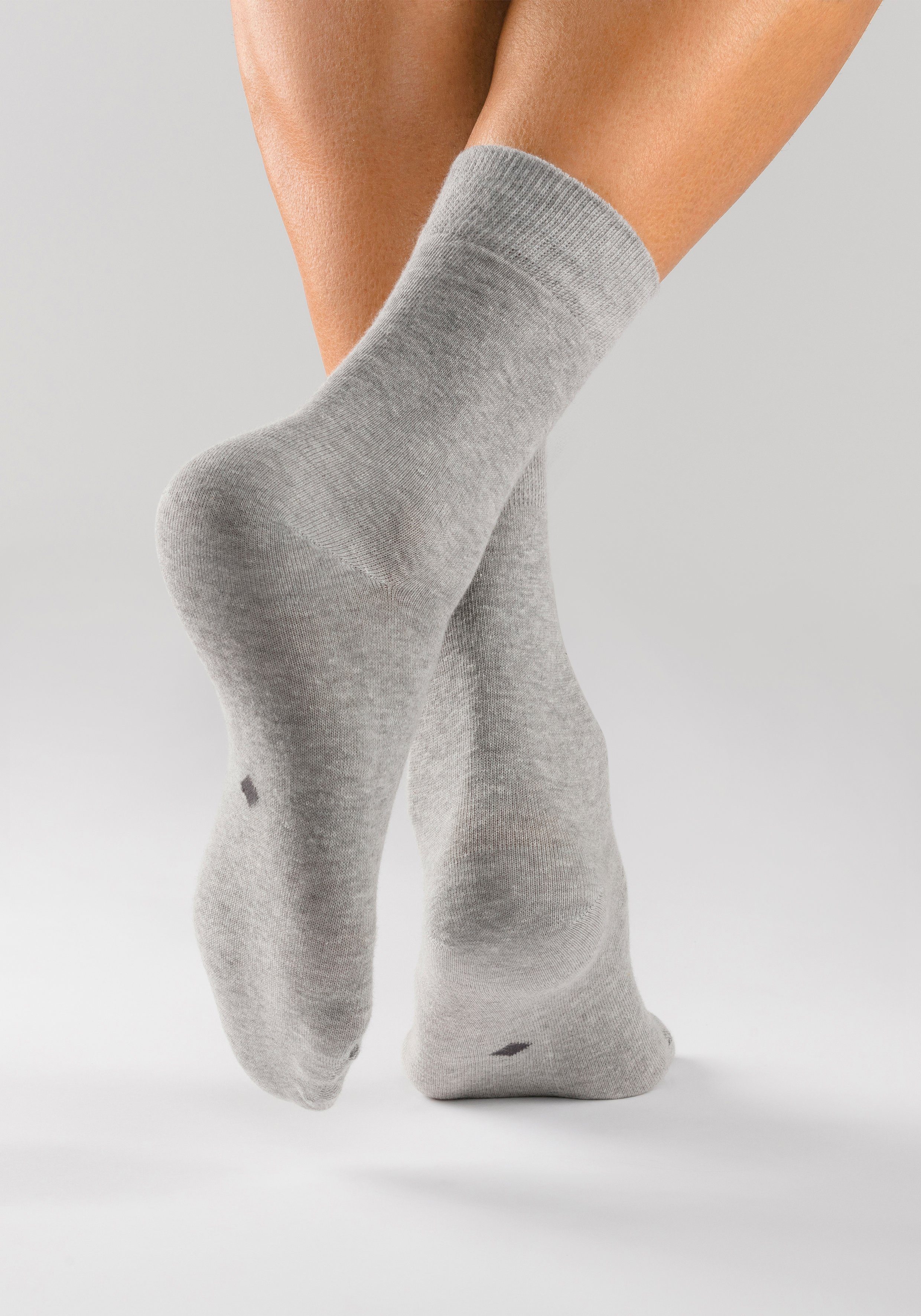 H.I.S Basicsocken (Packung, 10-Paar) mit eingestrickten Symbolen