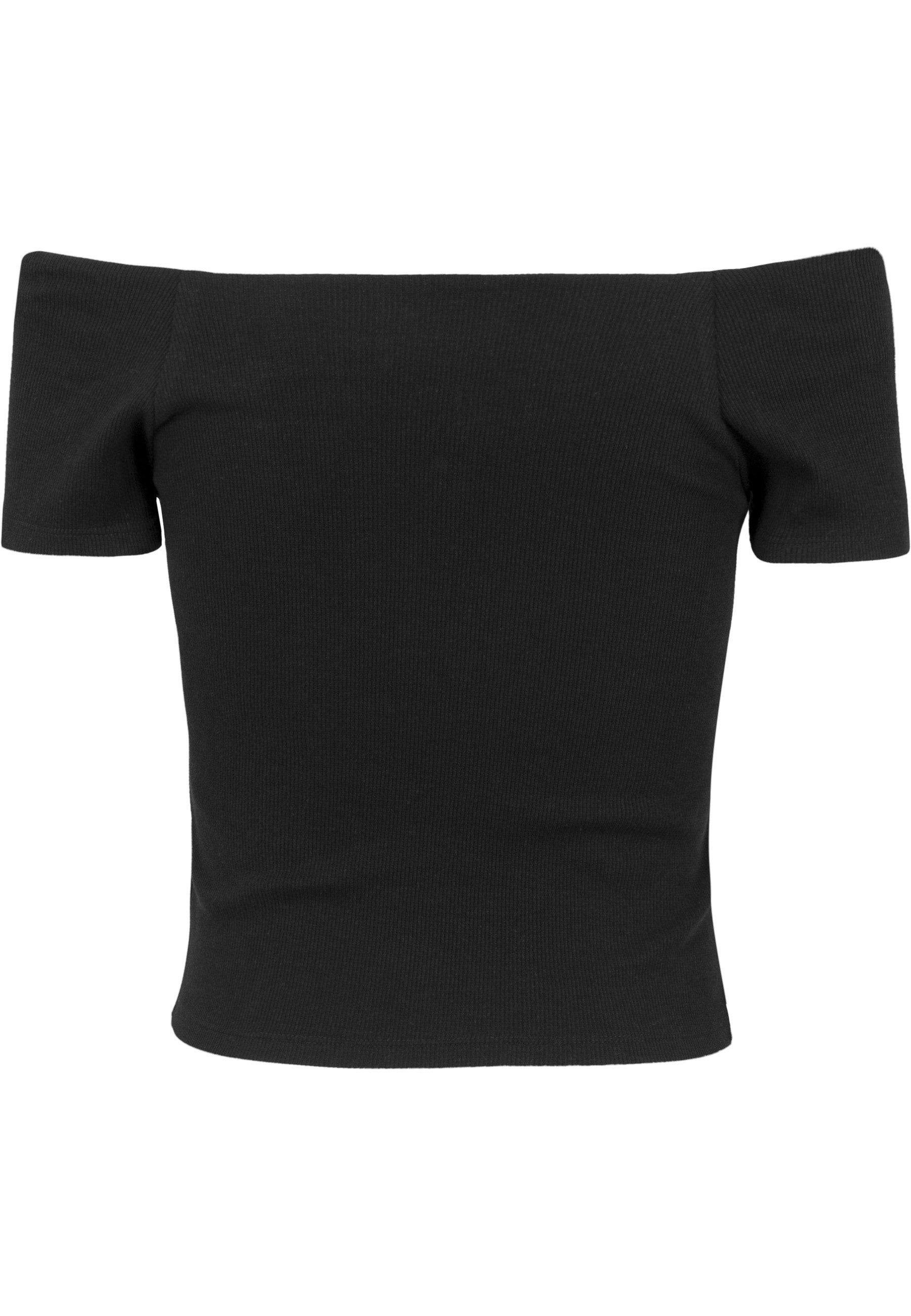 URBAN CLASSICS T-Shirt Urban Classics Damen Ladies Off Shoulder Rib Tee (1-tlg)