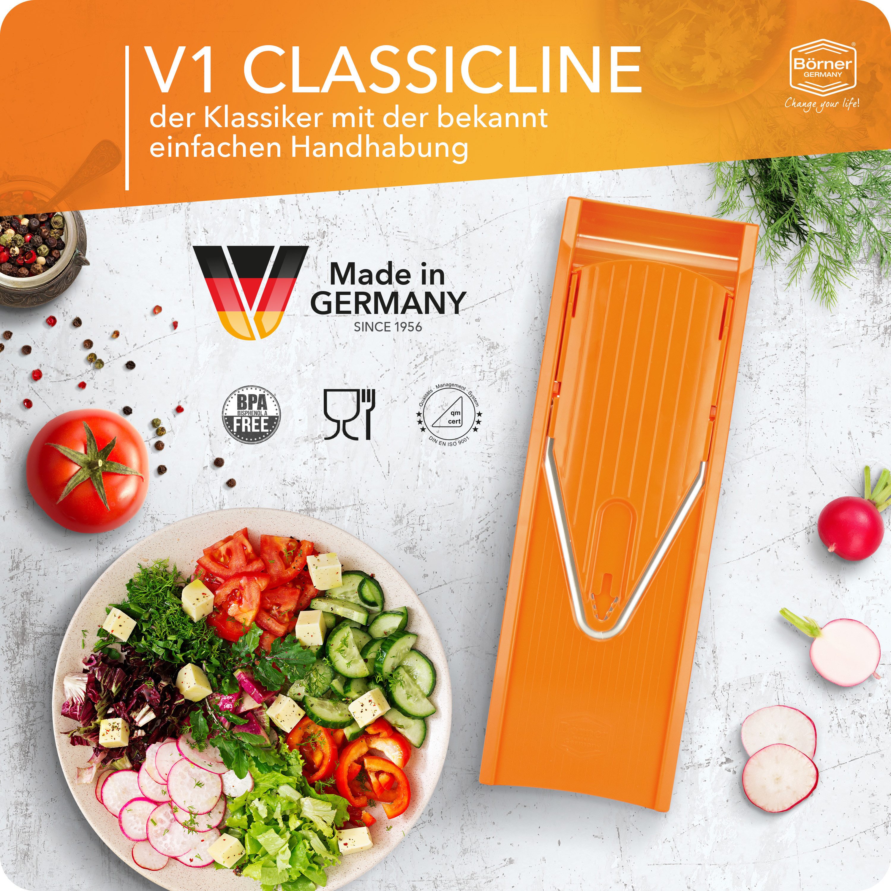 Börner Gemüsehobel Gemüsehobel V1 ClassicLine Profi Set