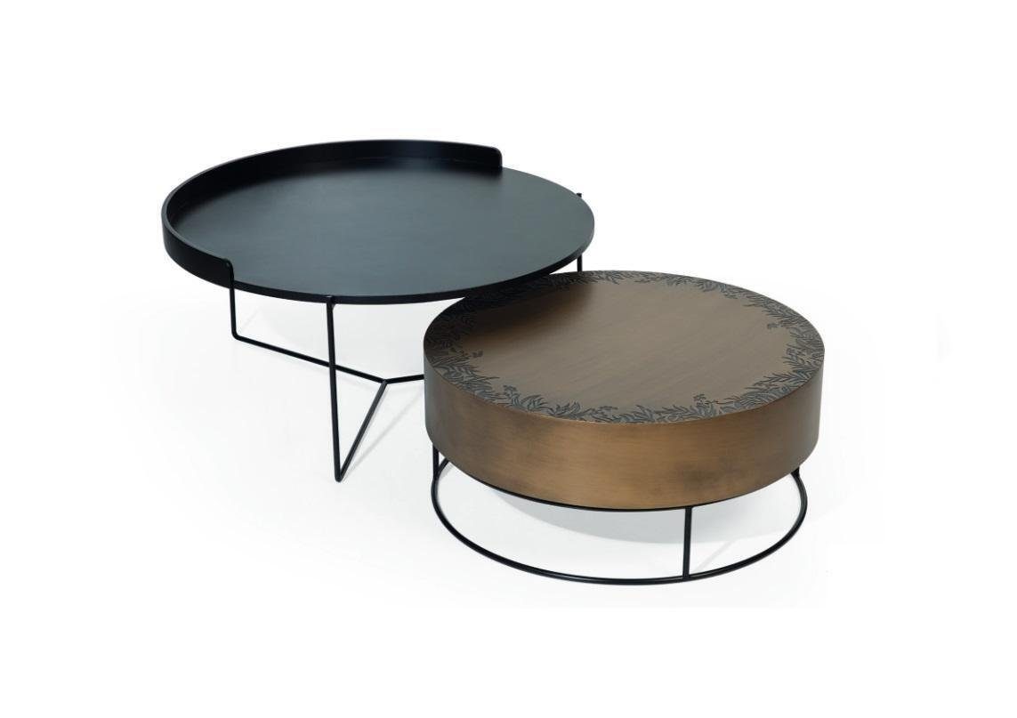 JVmoebel Couchtisch Designer Couchtisch Wohnzimmer Edelstahl Tische Made Luxus 2x Couchtische), Kaffeetisch Europa in (2-St