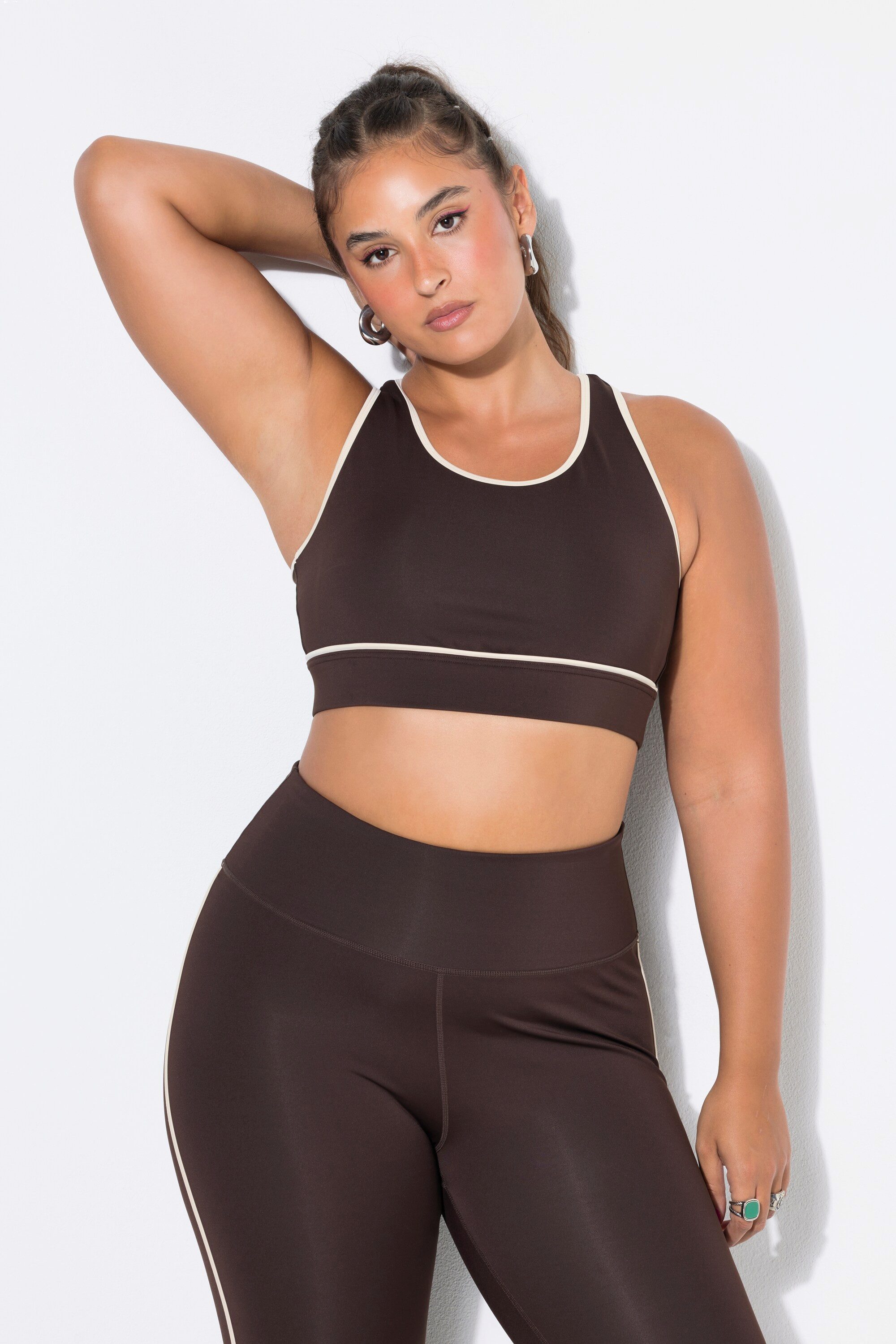 Studio Untold Sport-BH Sport-BH Kontrastpaspel Mesh-Futter