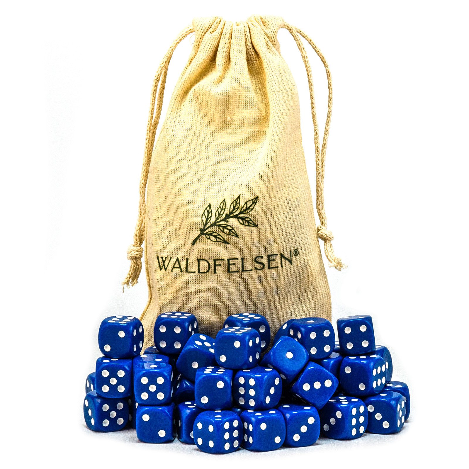 Waldfelsen Spiel – 2-50 Stk Standard Spielwürfel 16 mm Acrylwürfel Würfel bunt, Spielmaterial, Verschiedene Farben