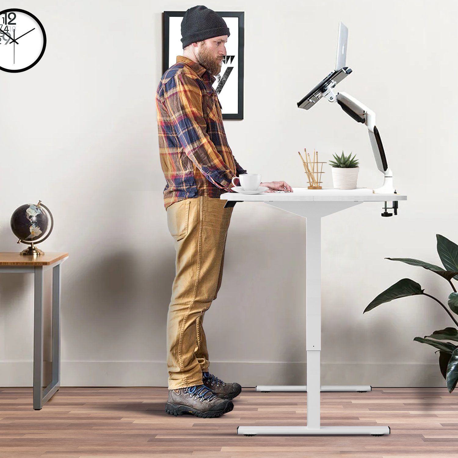 HOMALL Schreibtisch Basis Super Elektrisch Höhenverstellbarer günstig online kaufen