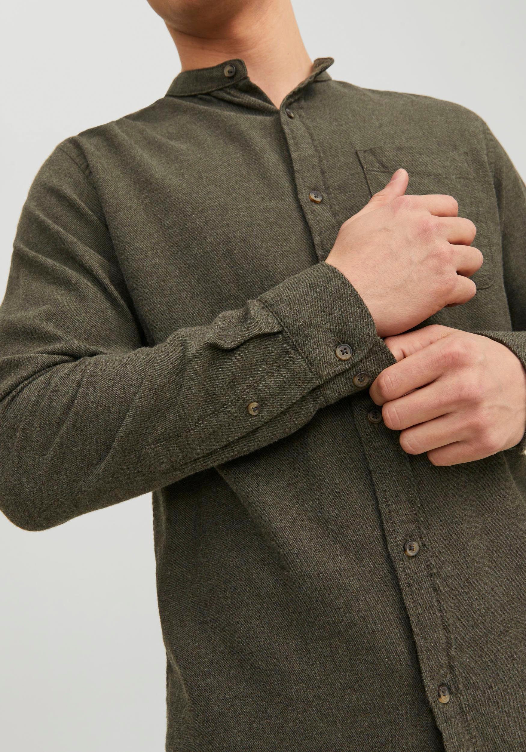 Jack & Jones Langarmhemd JJEBAND MELANGE günstig online kaufen