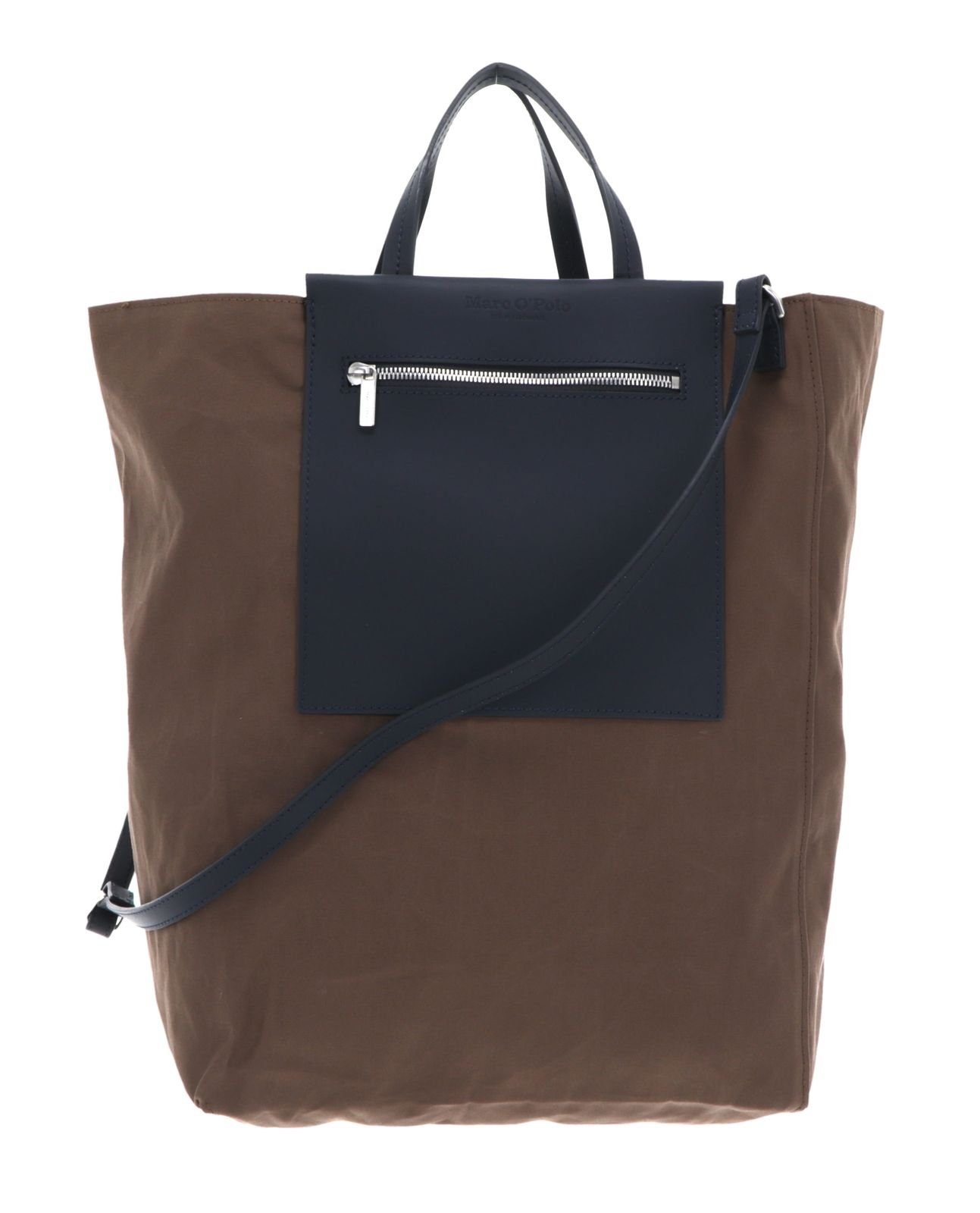 Marc O'Polo Schultertasche Nutshell Brown / Blue