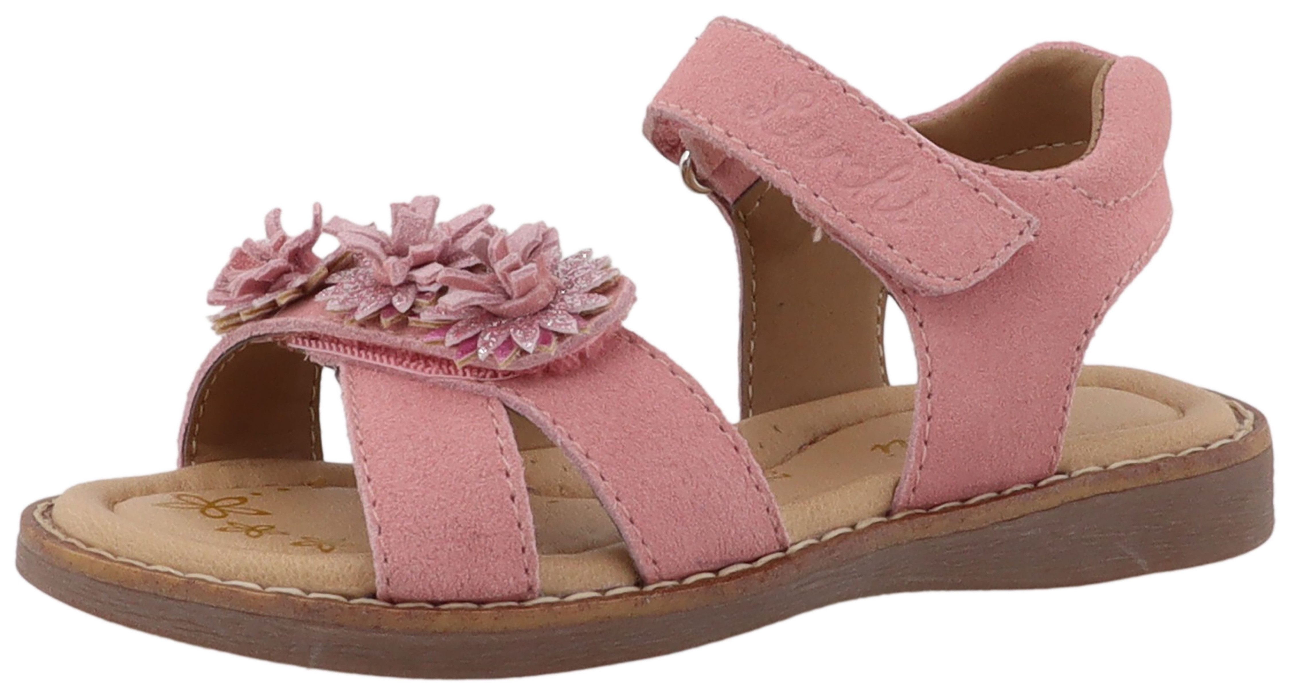 Lurchi Loona Sandale Klettschuh mit Blütenapplikation, Größenschablone zum Download