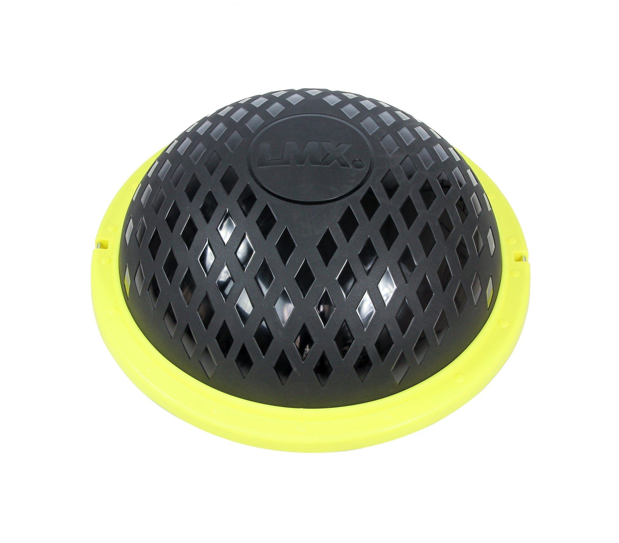 Lifemaxx Half Ball Lifemaxx LMX Balance Dome Schwarz-Gelb Ø60 cm Höhe 22 cm
