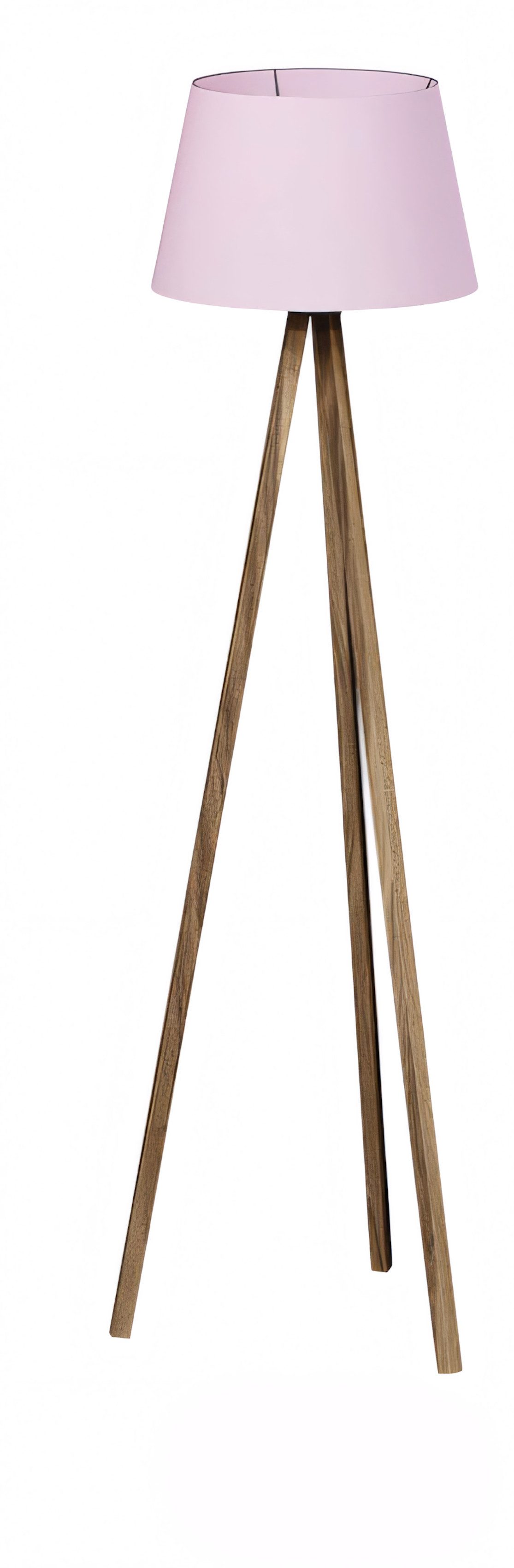 JVmoebel Stehlampe Elegante rosa Holz Stehlampe im romantischen Stil, Rosa, Made in Europe