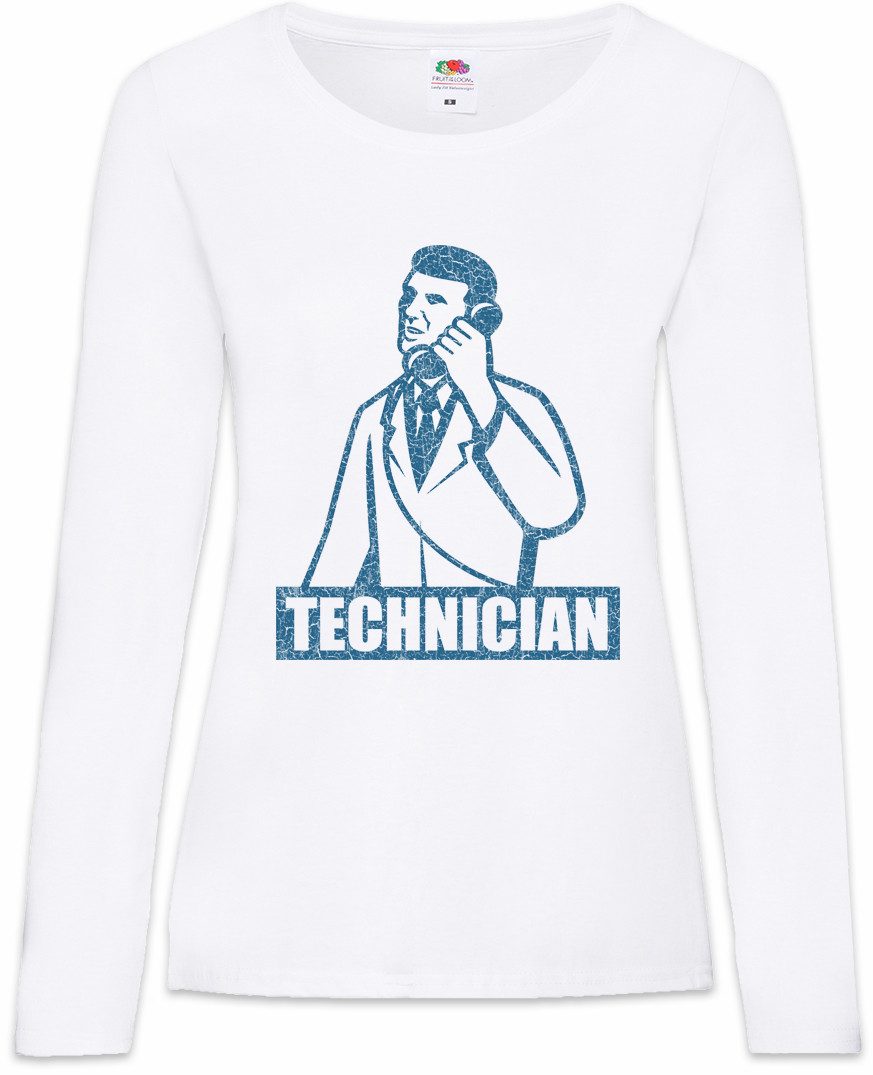 Langarmshirt Technician Damen Langarmshirt Techniker Elektriker Meister Beruf