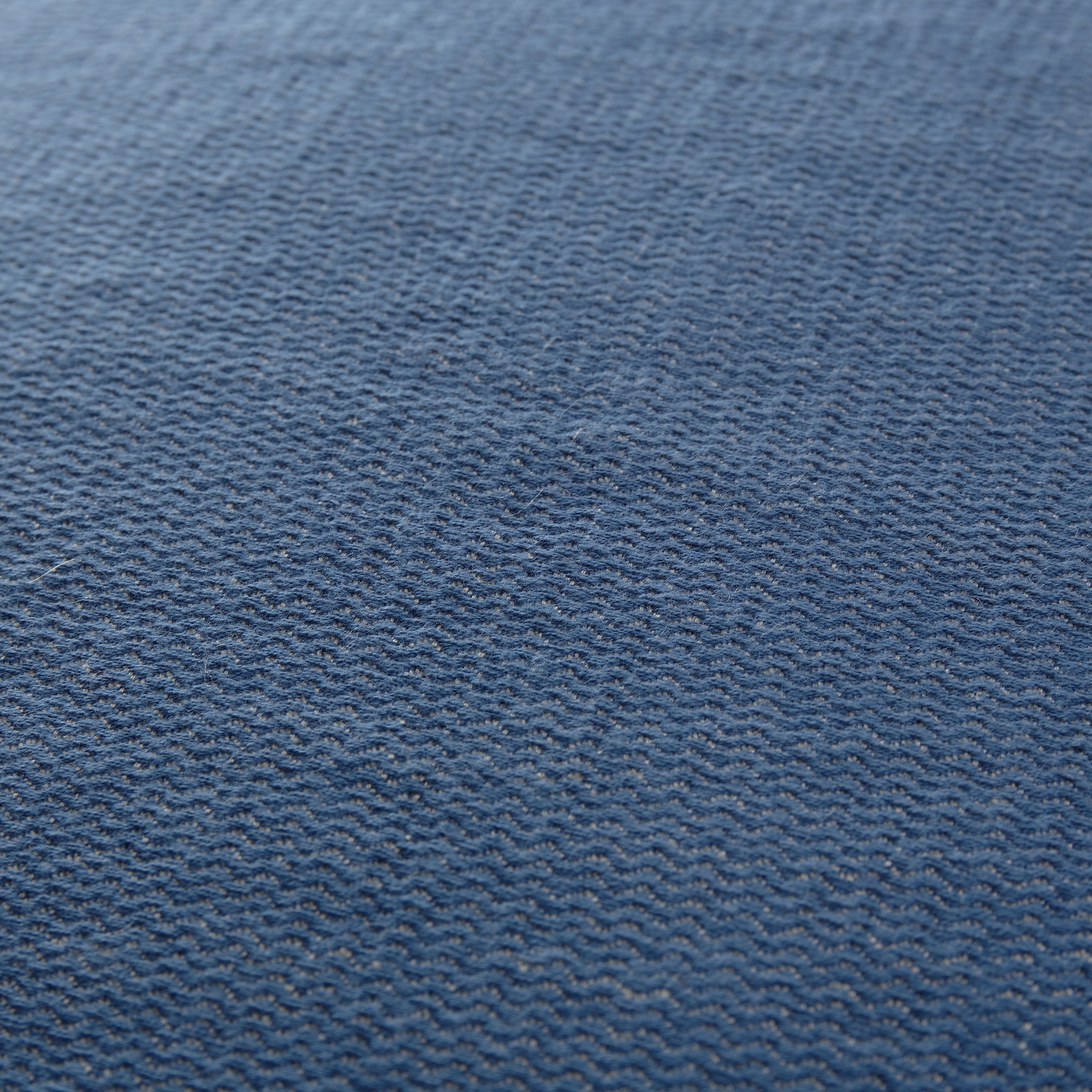 Leinen Baumwolle 130x160 50% cm, Alkas - & Urbanara, Wohndecke & Wendedecke aus Steingrau 50% Decke - Jeansblau -