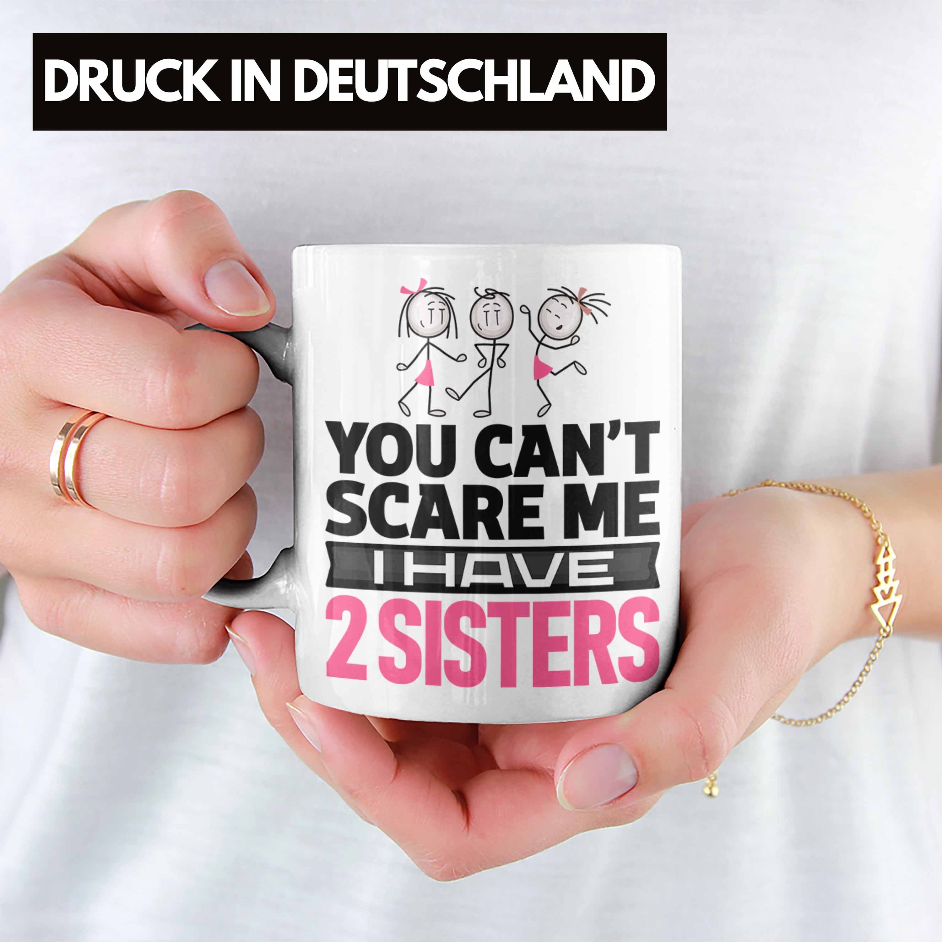 Schwestern Trendation An Tasse von Tasse Geschwister Schwester Bruder Geschenk Weiss Geschenk