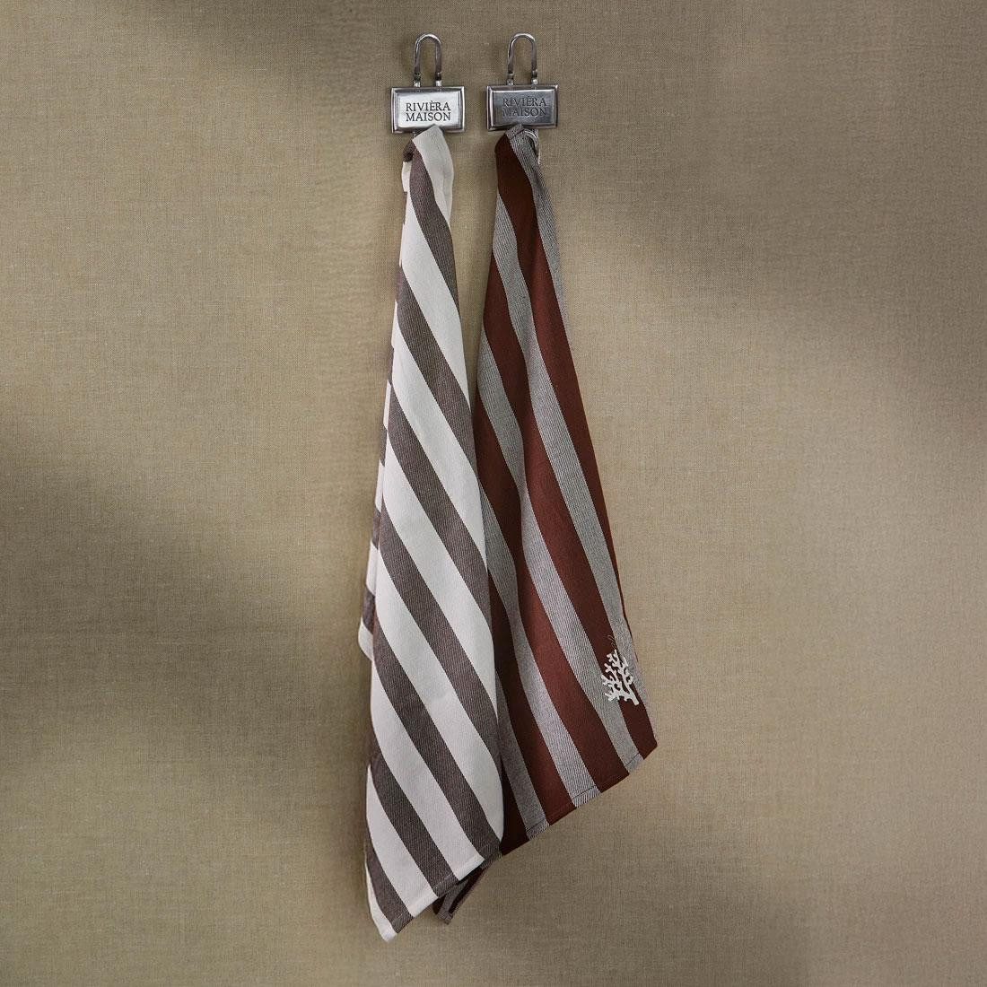 Rivièra Maison Geschirrtuch Geschirrtücher Coral Cave Tea Towel (2-teilig) günstig online kaufen