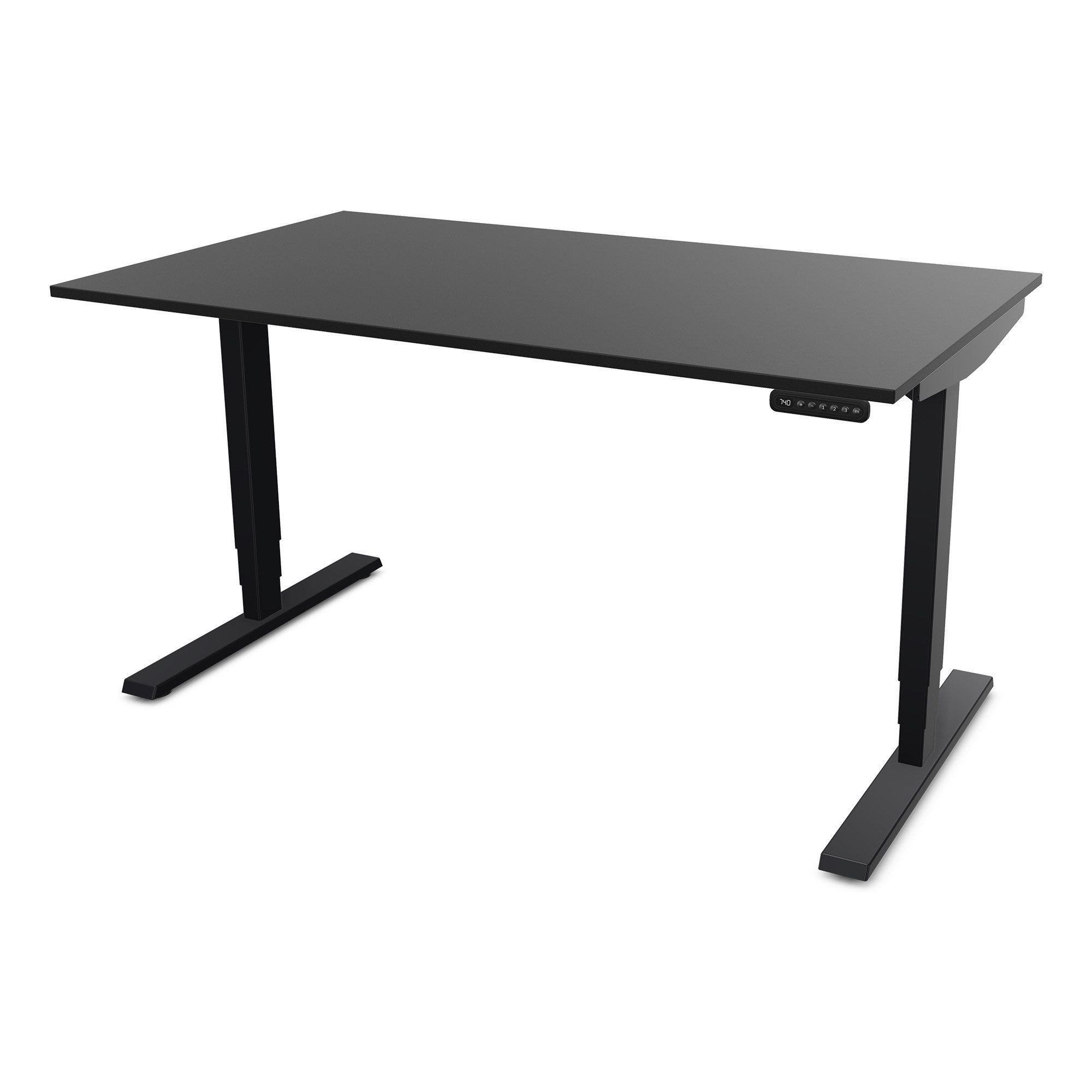 ASSMANN Büromöbel Schreibtisch Y-LINE (120x70cm Schwarz Kollisions-Schutz, günstig online kaufen