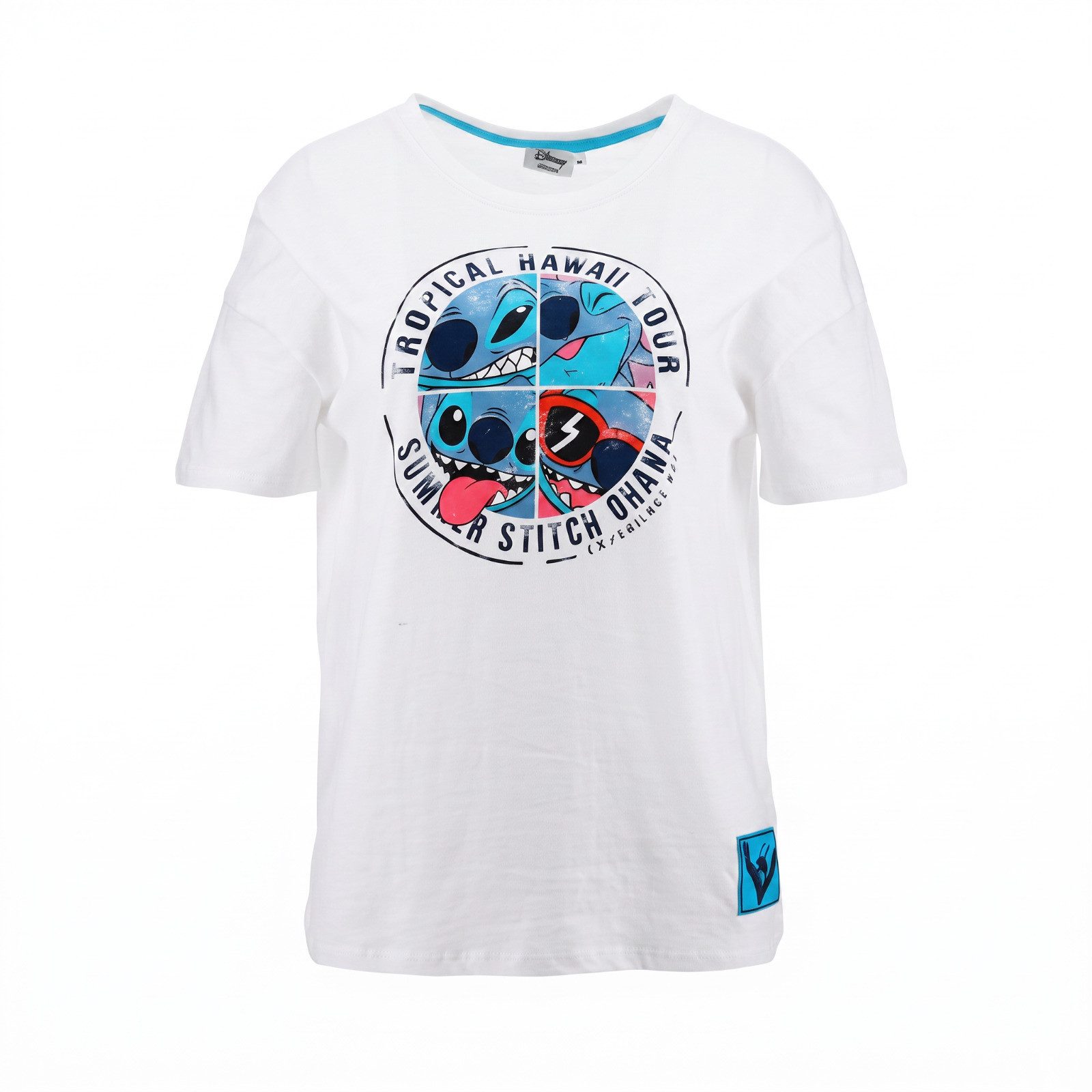 Disney Print-Shirt Disney Stitch Damen kurzarm Shirt T-Shirt Gr. S-XL 100% Baumwolle