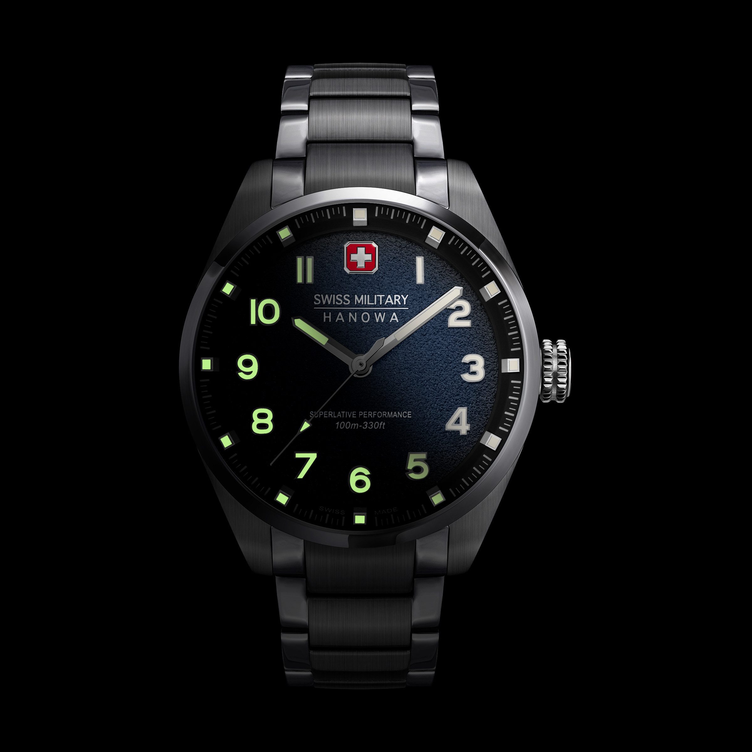 Swiss Military Hanowa Quarzuhr Quarzuhr Herrenuhr 42 Quarz Herren