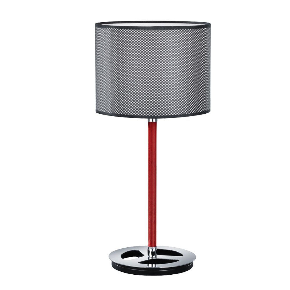 Tischleuchte, weiß Esszimmer nicht Tischlampe Chrom schwarz etc-shop inklusive, Leuchtmittel Nachttischleuchte