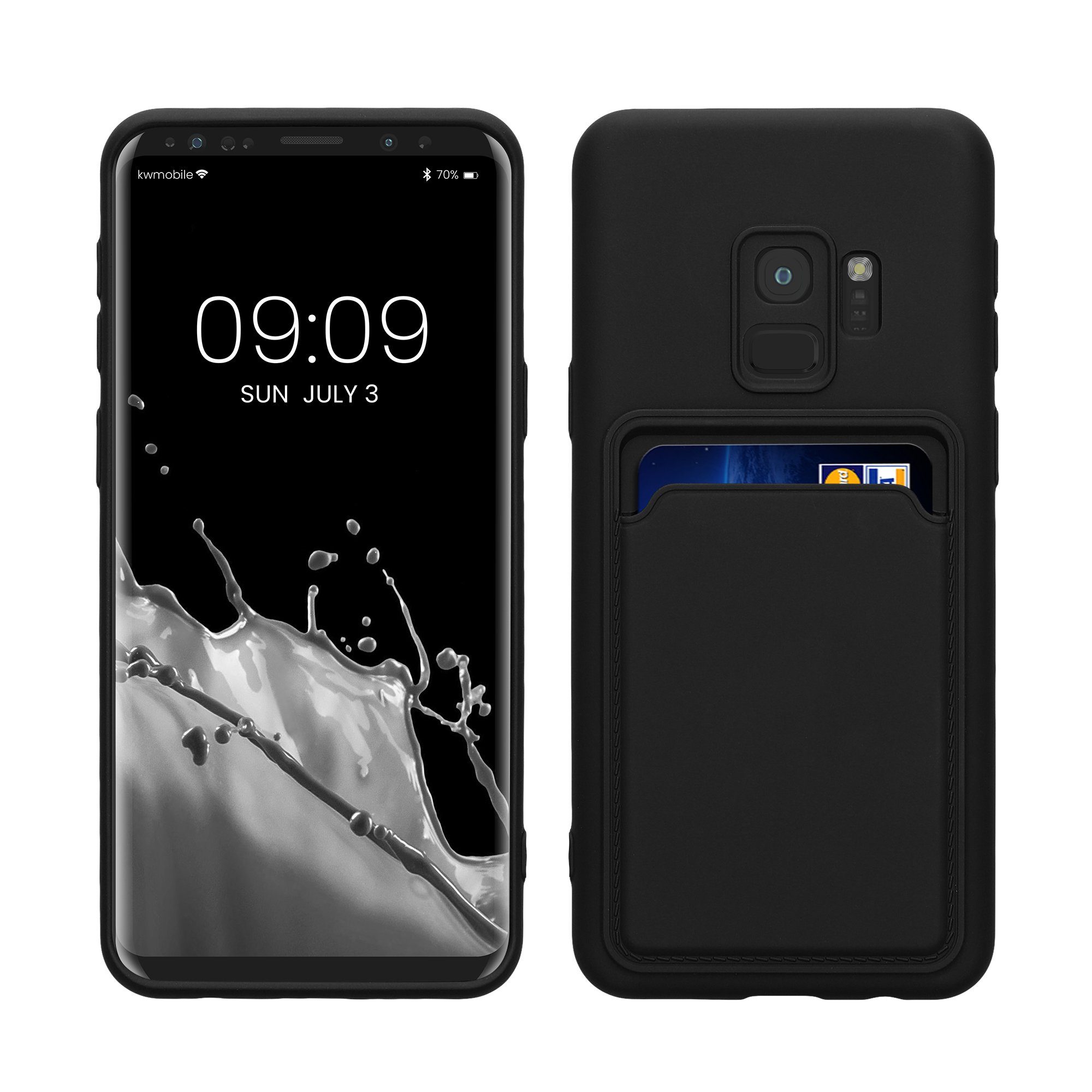 kwmobile Handyhülle Hülle für Samsung Galaxy S9, Handyhülle mit Fach für Karten - Handy Cover Case