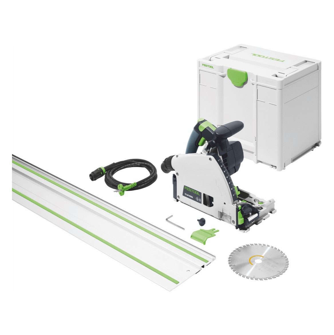 FESTOOL Tauchsäge TS 60 KEBQ-Plus-FS Tauchsäge 1500 Watt 168 mm + Führungsschiene 1400