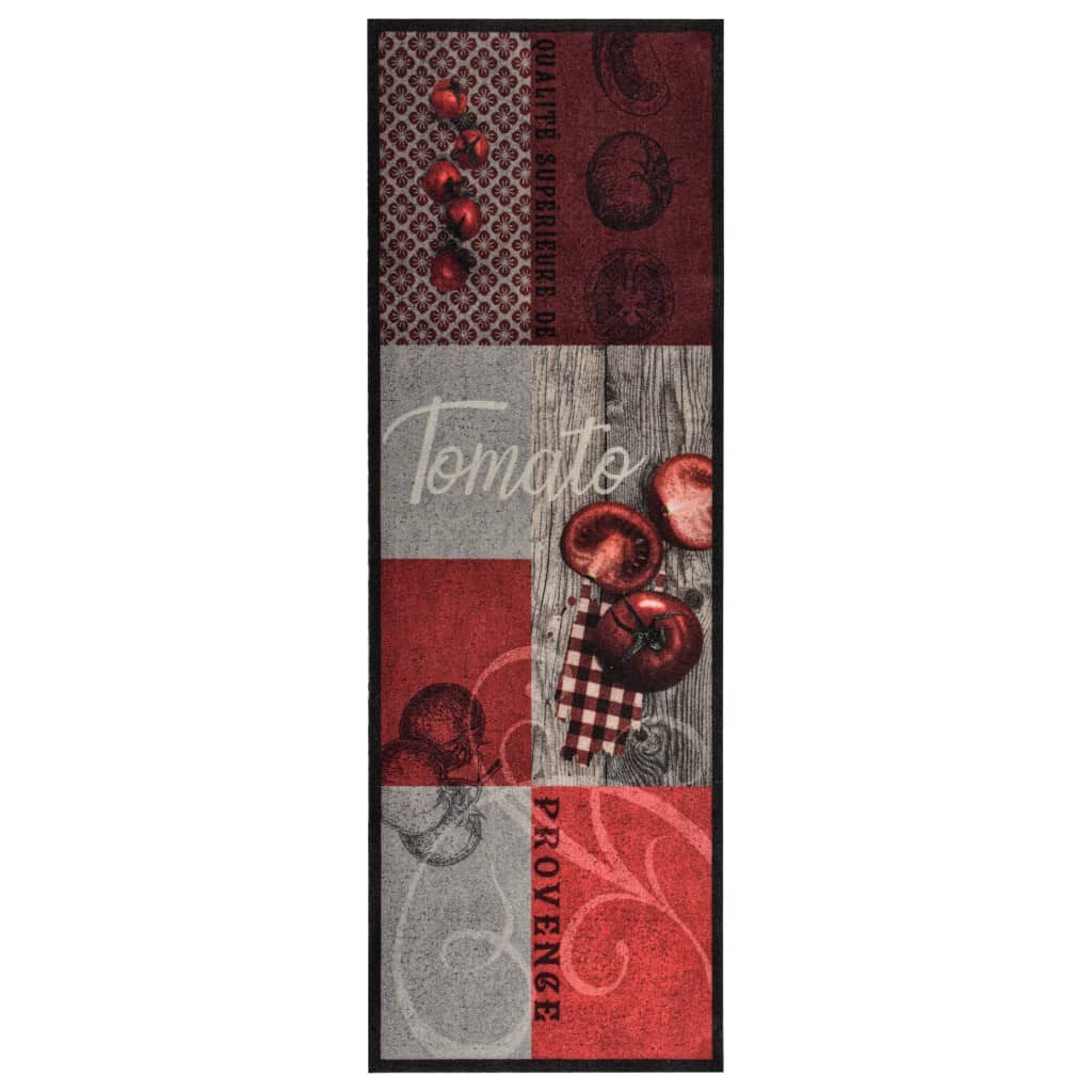 Fußmatte 60 x 180 cm Türmatte Fußmatte Küchenbodenmatte Waschbar Tomate 60x180