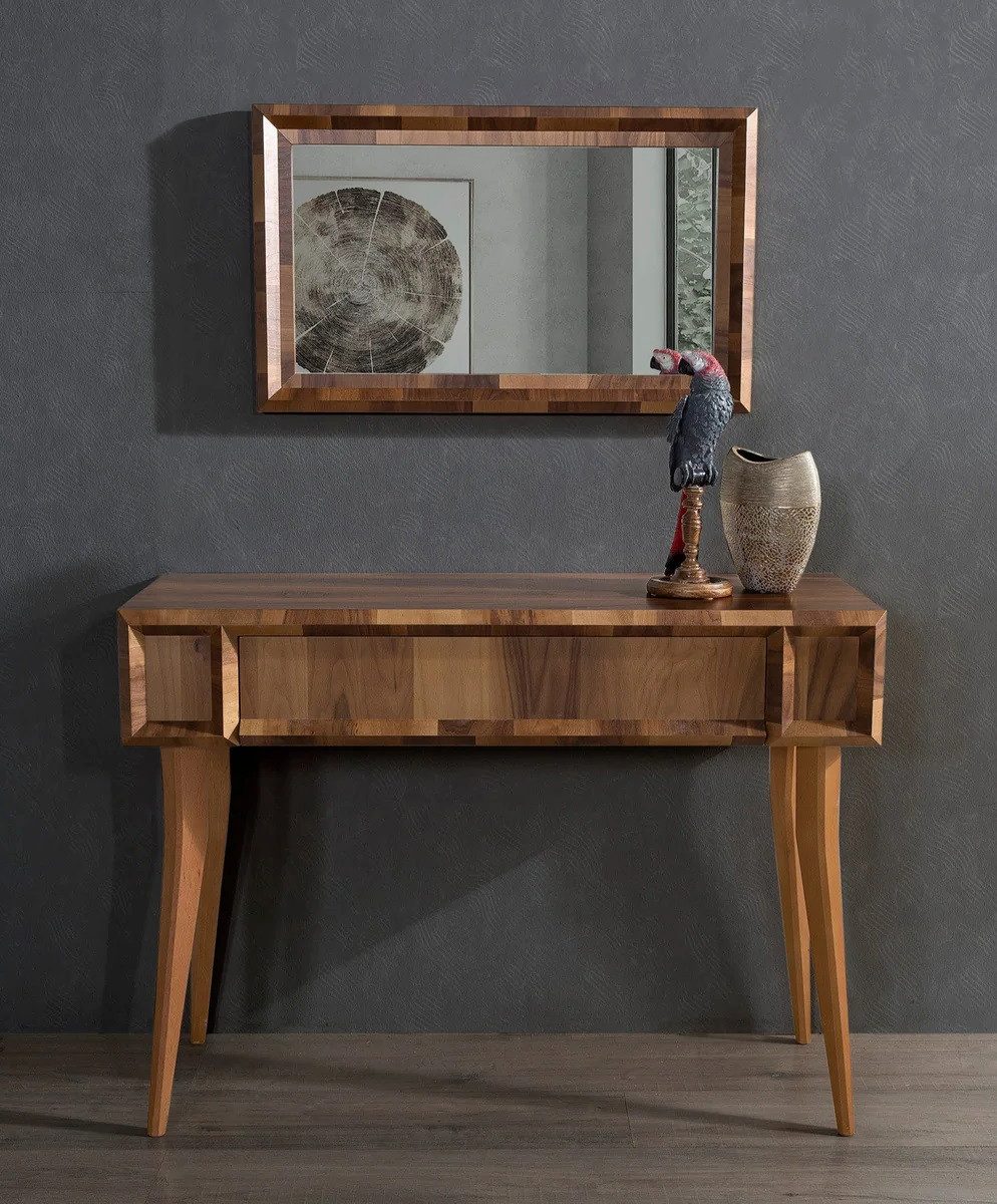 Xlmoebel Schminktisch Eleganter Schminktisch aus Holz mit klassischem Design (1-St., 1x Schminktisch), Hergestellt in Europa
