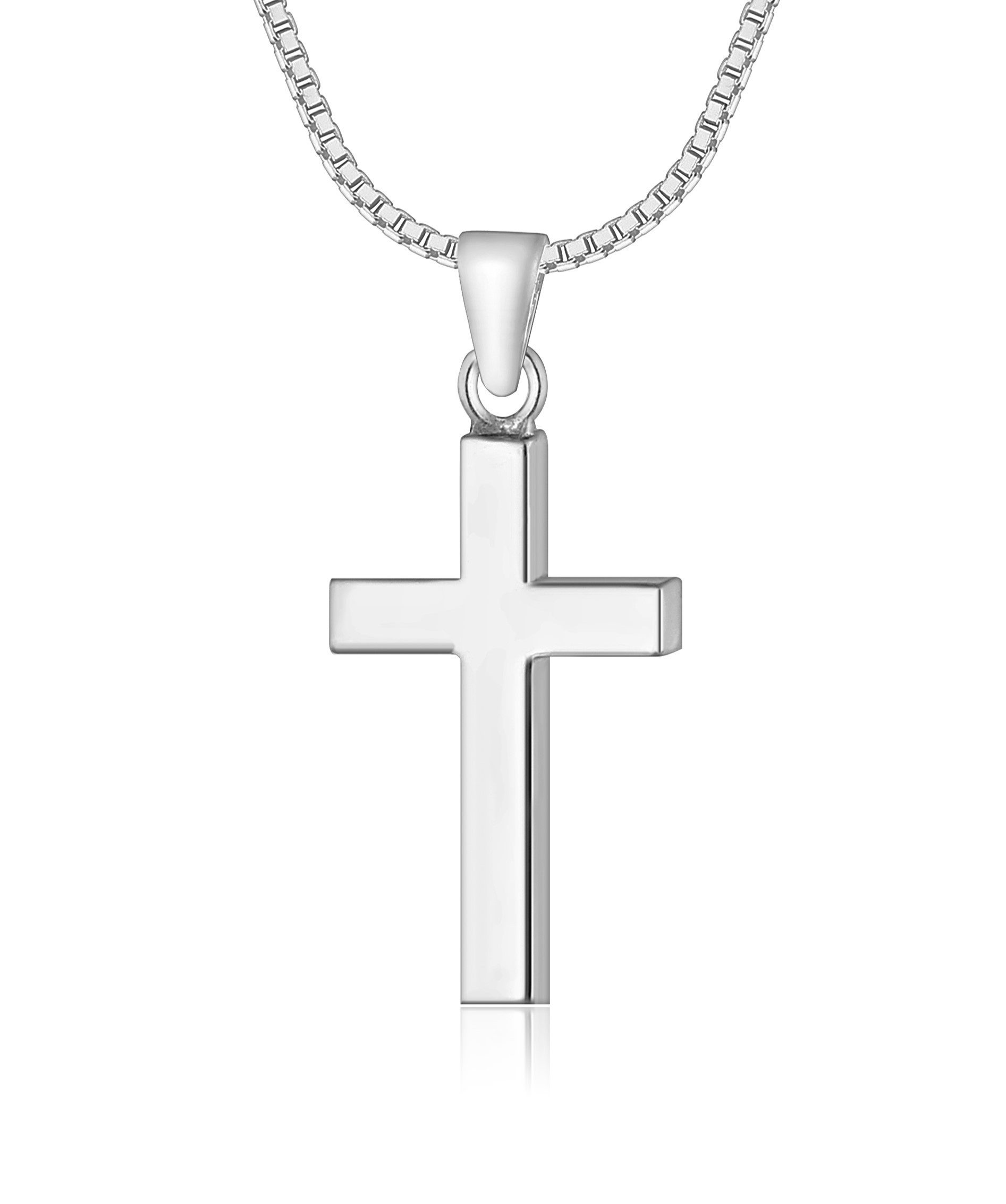 NAHLE Kette mit Anhänger Kreuz Silberkette Kreuz Kette (inkl. Schmuckbox), günstig online kaufen