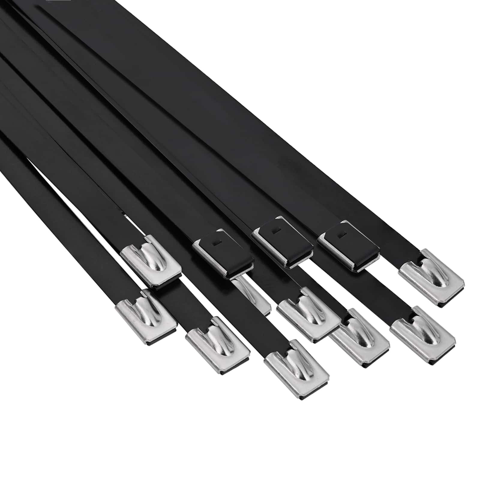 vidaXL Kabelbinder Kabelbinder 12 stk. 7,9 x 800 mm Schwarz (12-St)