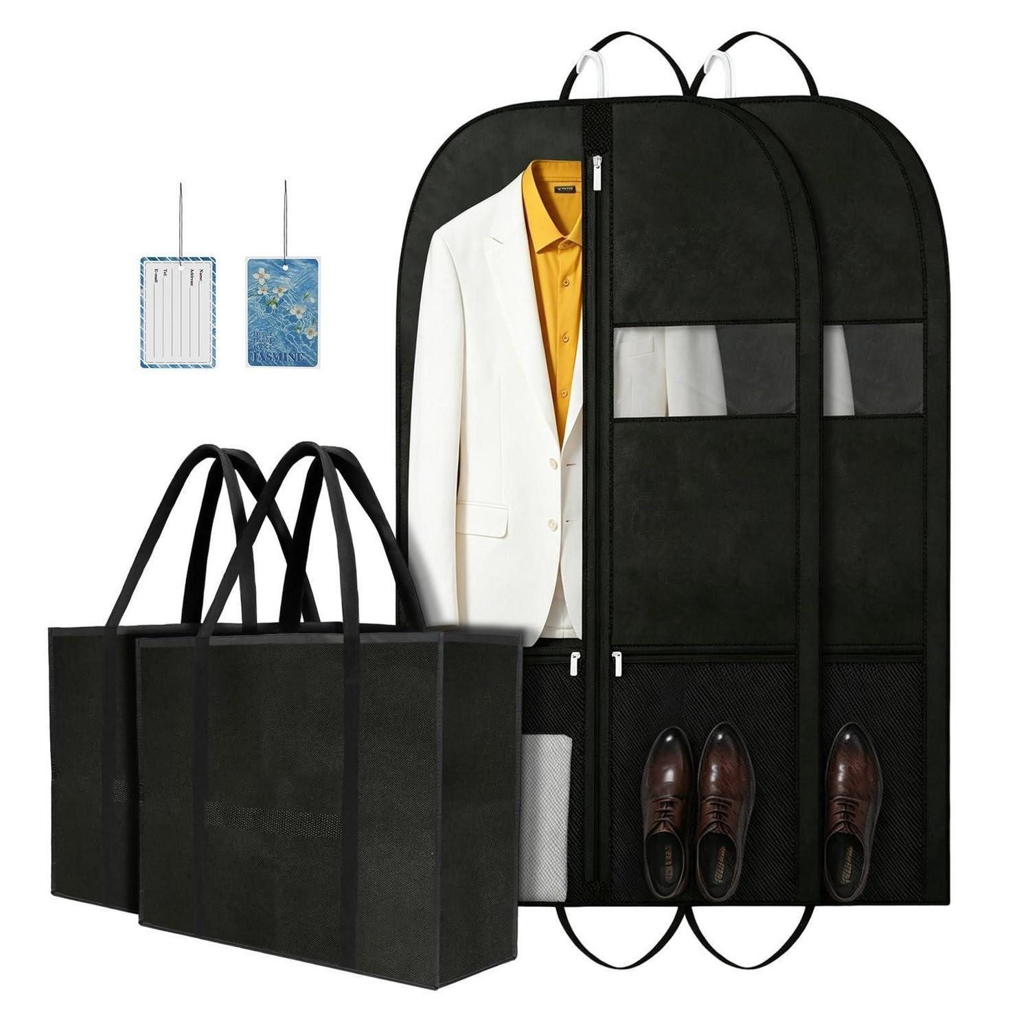 LuxusKollektion Kleiderschutzhülle Anzugtasche Reise 109 cm (2 St)