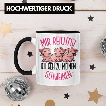 Trendation Tasse Schweine Tasse Geschenk Mir Reichts Ich Geh Zu Meinen Schweinen Landw