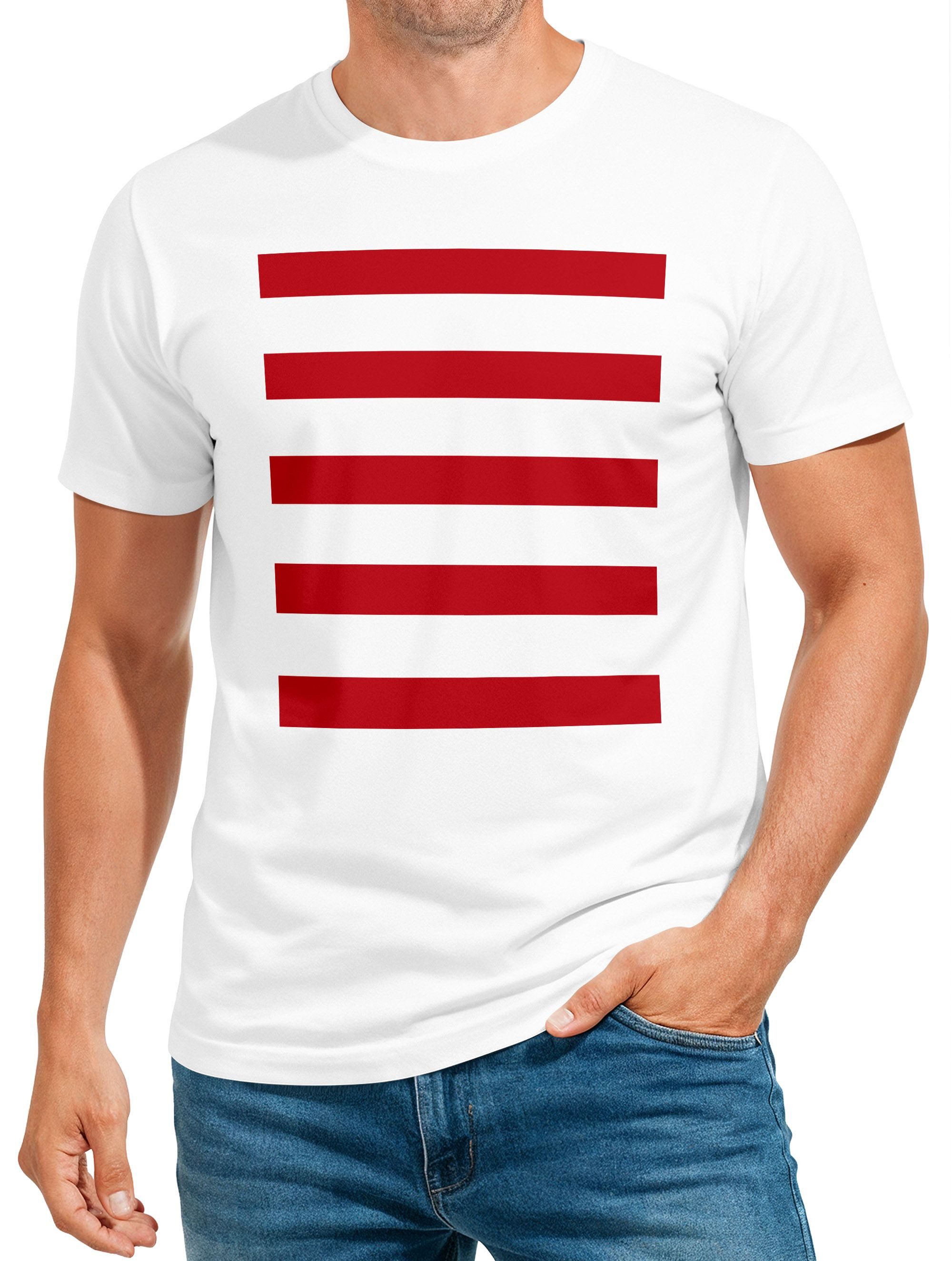 Print-Shirt Herren T-Shirt Fasching Karneval - Verkleidet als Leuchturm -
