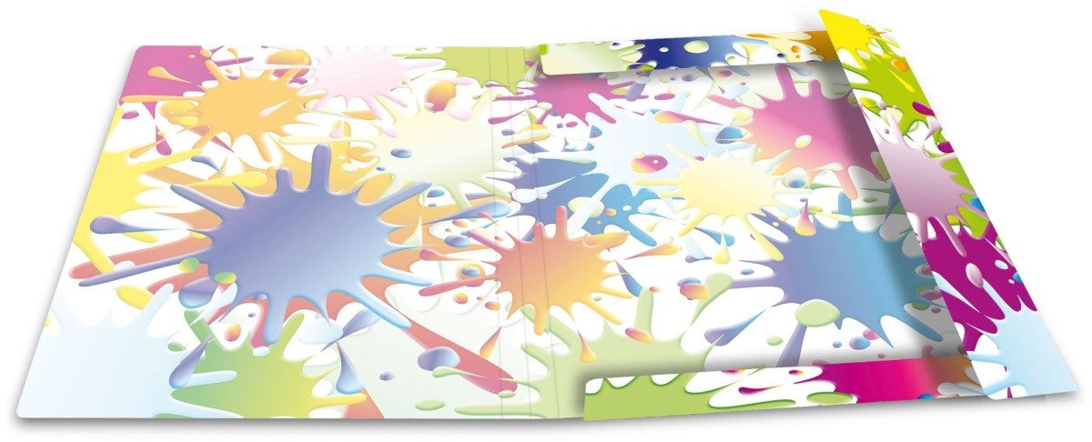 HERMA Fächermappe Sammelmappe A3 Karton Farbkleckse