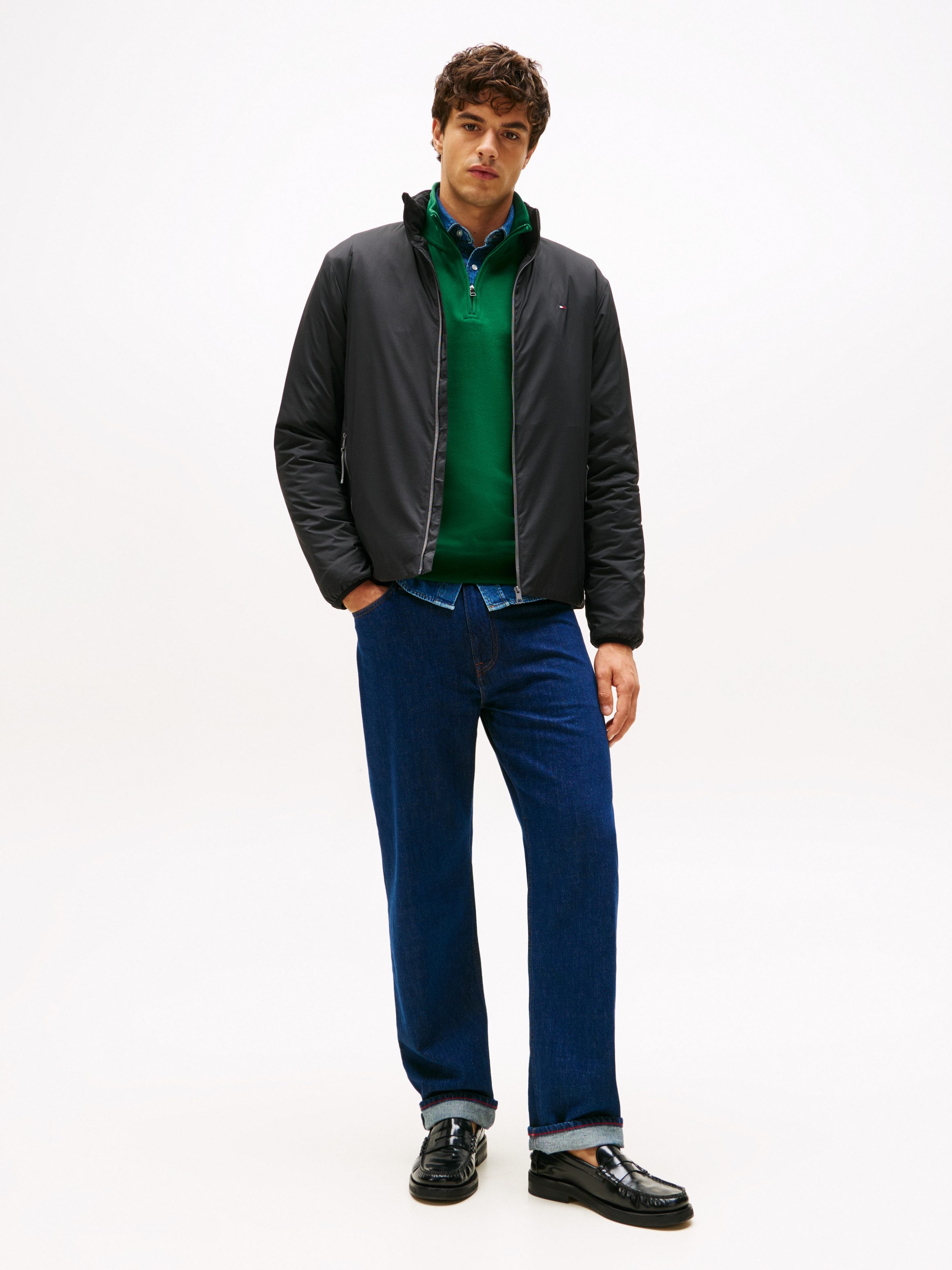 Tommy Hilfiger Blouson LIGHTWEIGHT Freizeitjacke, Übergangsjacke mit Stehkragen