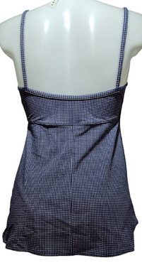 Anita Maternity Umstands-Tankini 9606 dunkelblau-weiß kariert 2-teilig