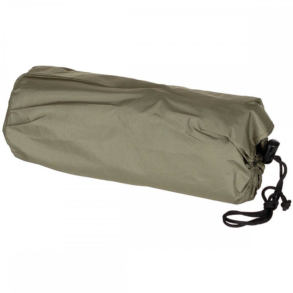 FoxOutdoor Isomatte Isomatte, aufblasbar, mit Kopfteil, oliv, (Set), schnelles Aufblasen mit ca. 15 Atemstößen