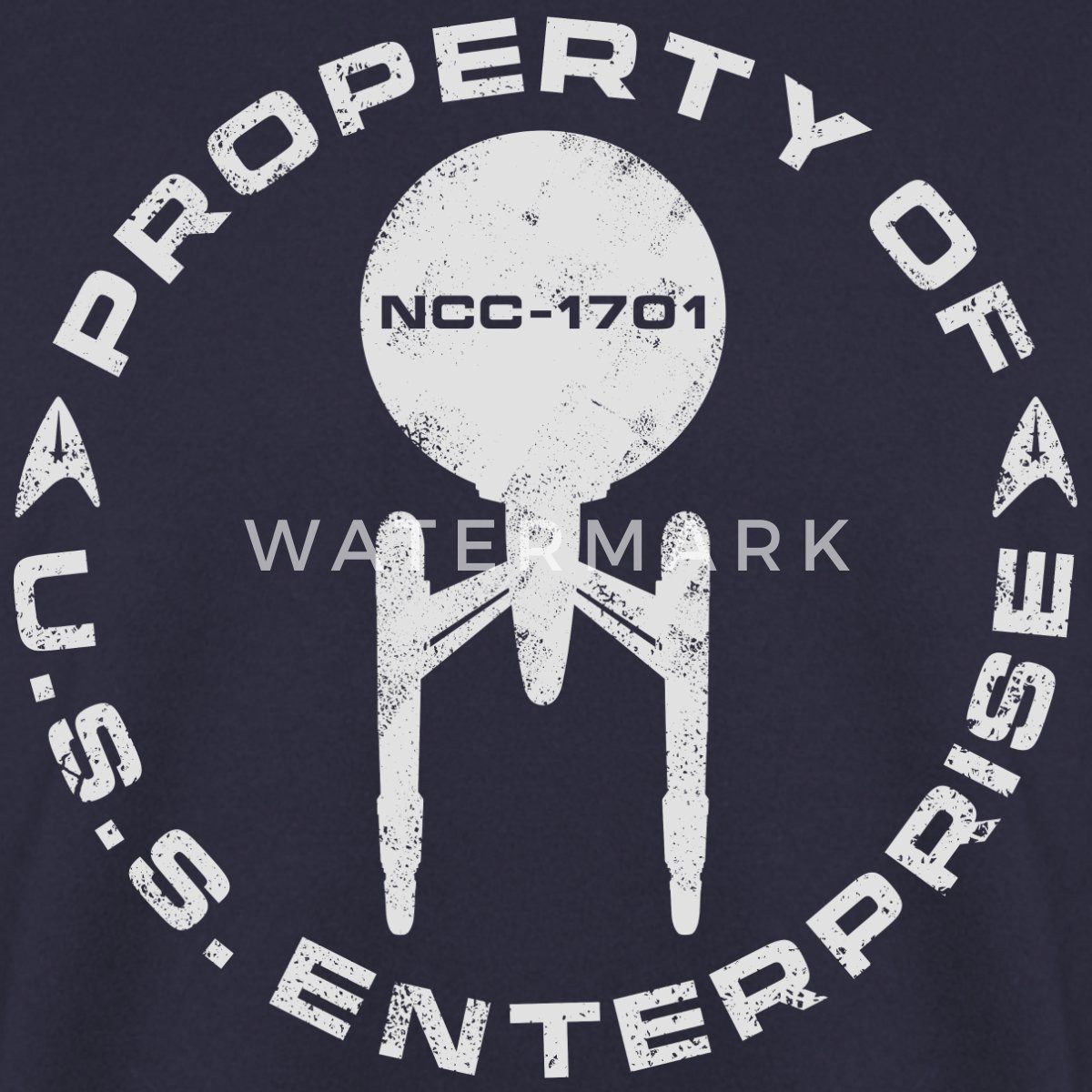 Spreadshirt Sweatshirt Star Trek Discovery Property of USS Enterprise Unisex Pullover (1-tlg)